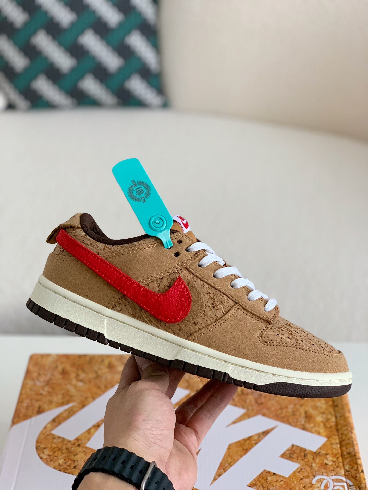 「#8」CLOT × Nike Dunk Low SP CN GCEL Cork Sneakers - Image 4