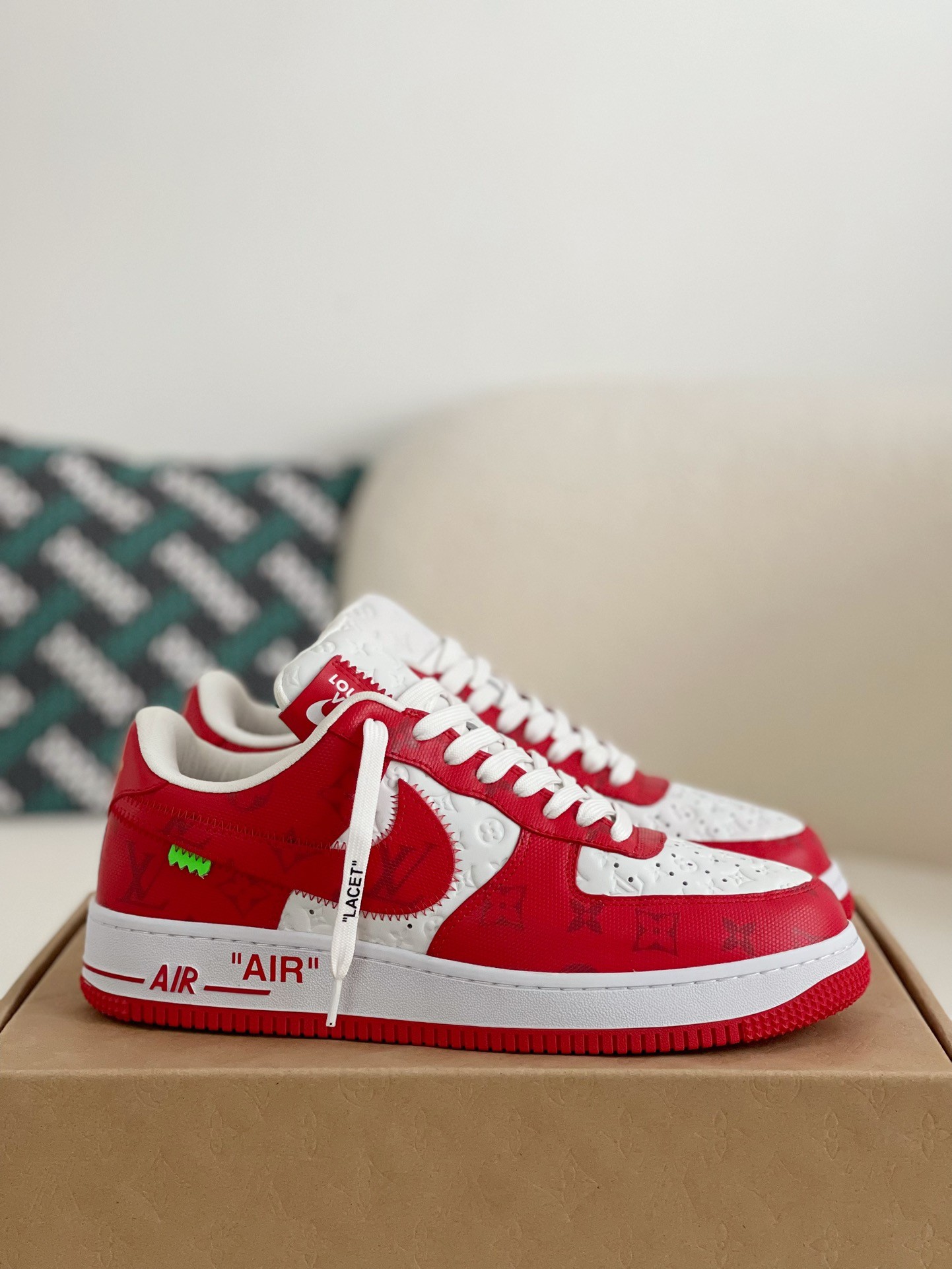 「#24」LOUIS VUITTON × NIKE AIR FORCE 1 SNEAKER - Image 2