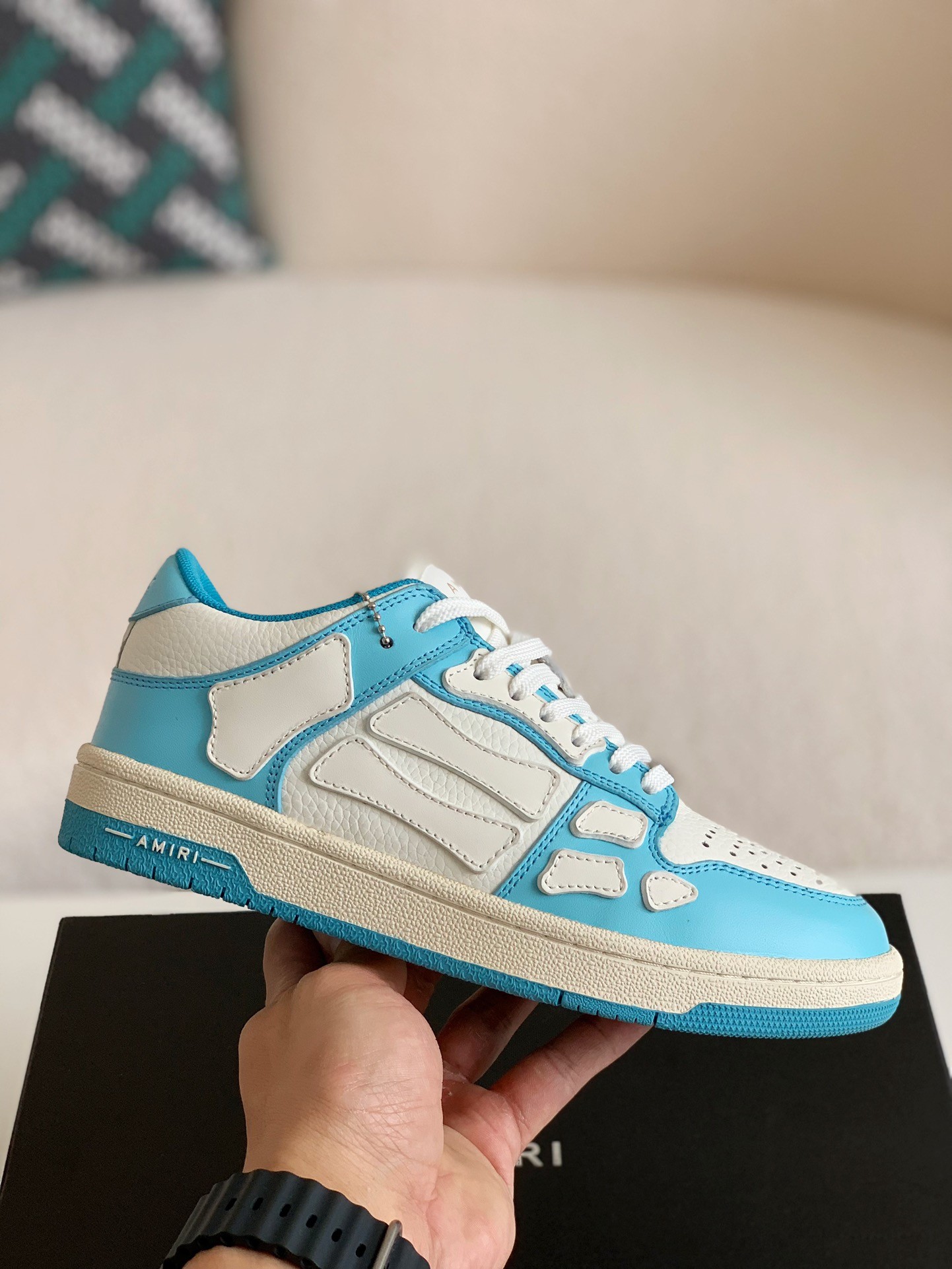 「#51」Amiri Bone Sneakers - Image 3