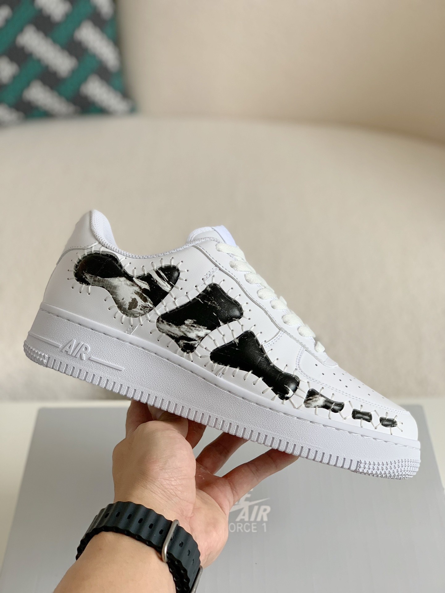 「#53」Nike Remake AF1 Skeleton Customized Shoe - Image 3