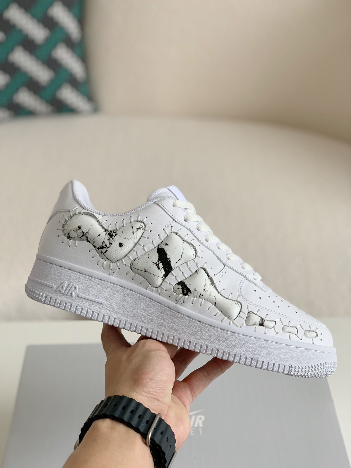 「#54」Nike Remake AF1 Skeleton Customized Shoe - Image 3