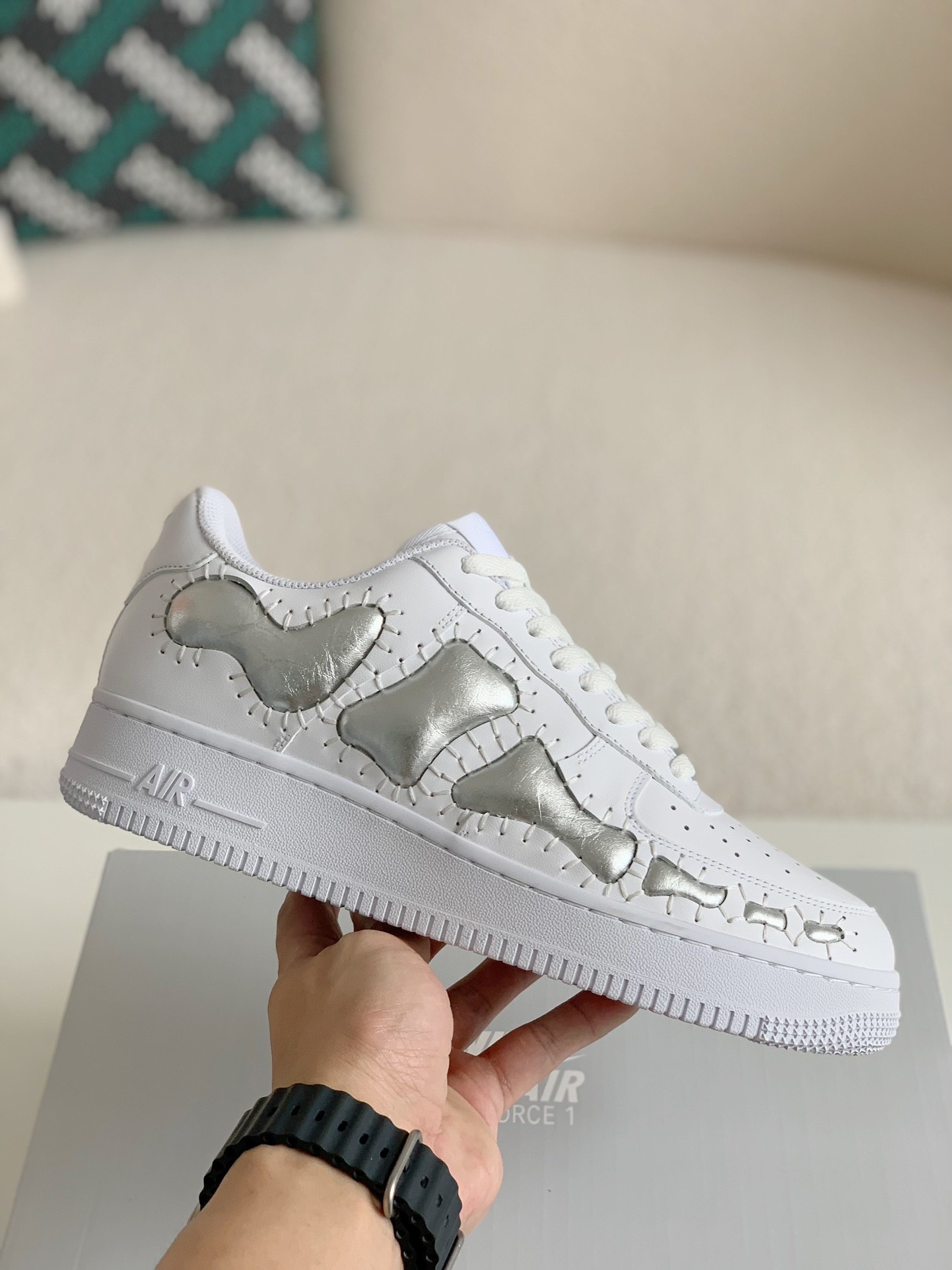 「#55」Nike Remake AF1 Skeleton Customized Shoe - Image 3