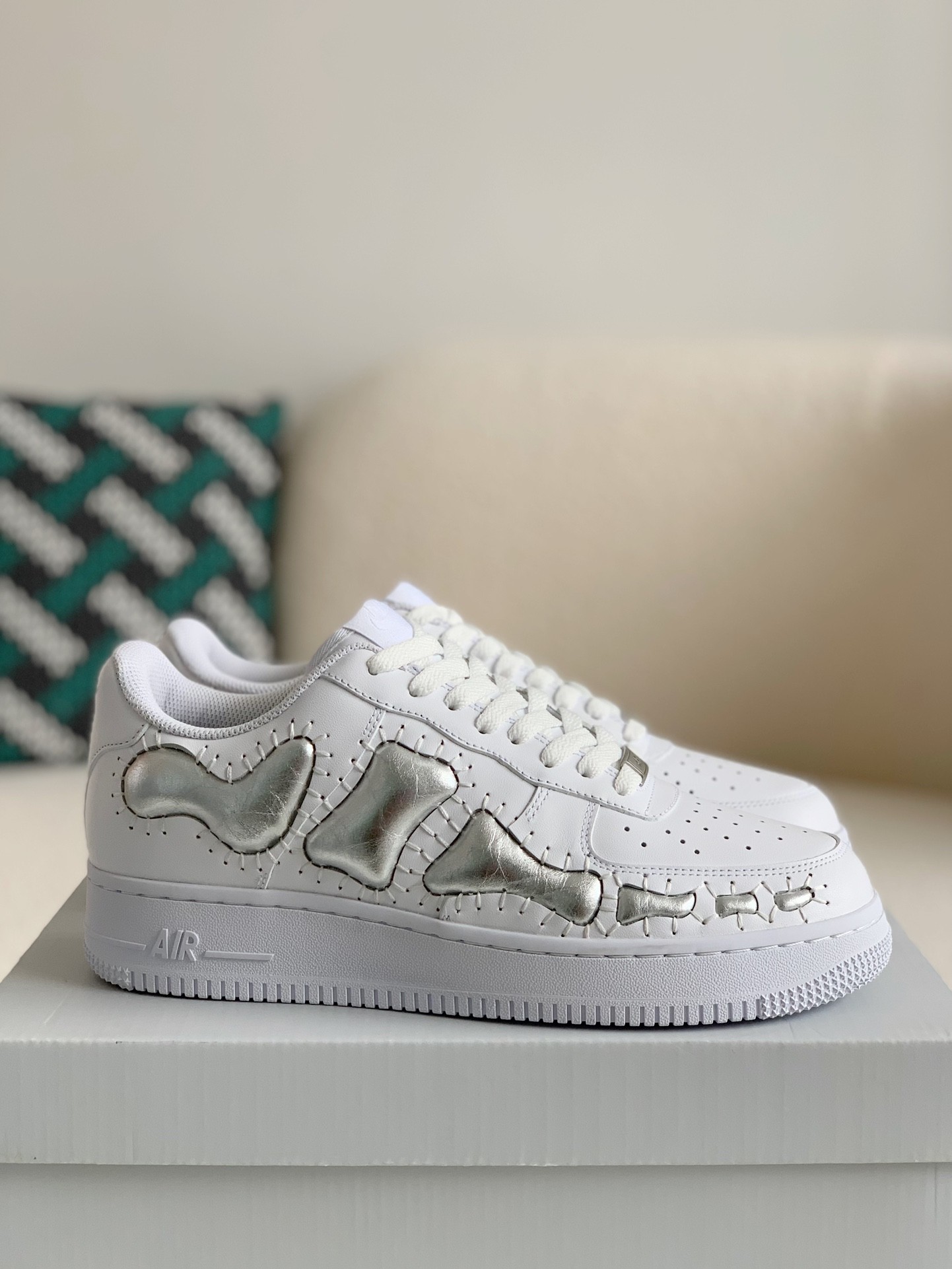 「#55」Nike Remake AF1 Skeleton Customized Shoe - Image 2