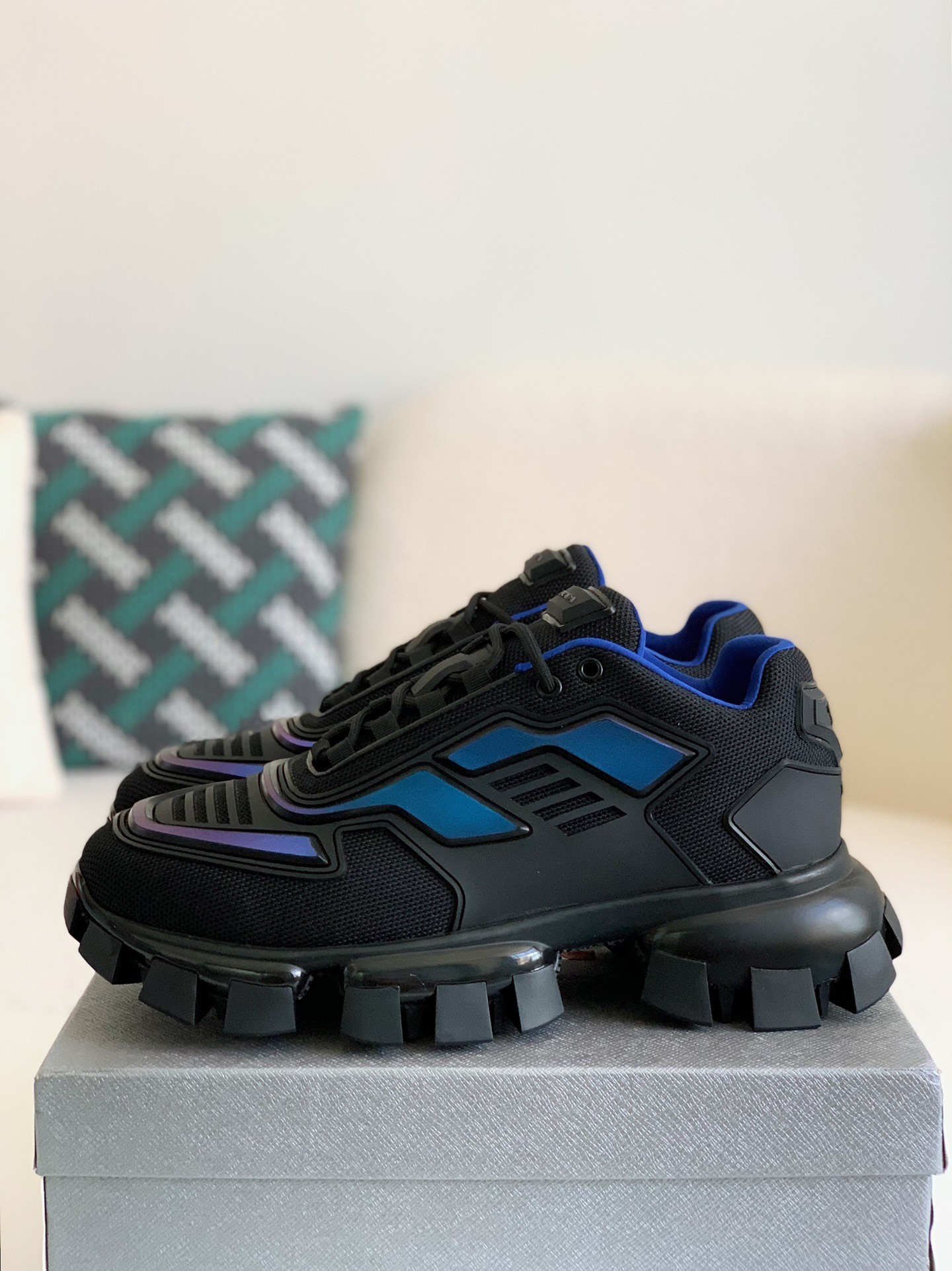 「#62」Prada Cloudbus Thunder technology fabric sneakers