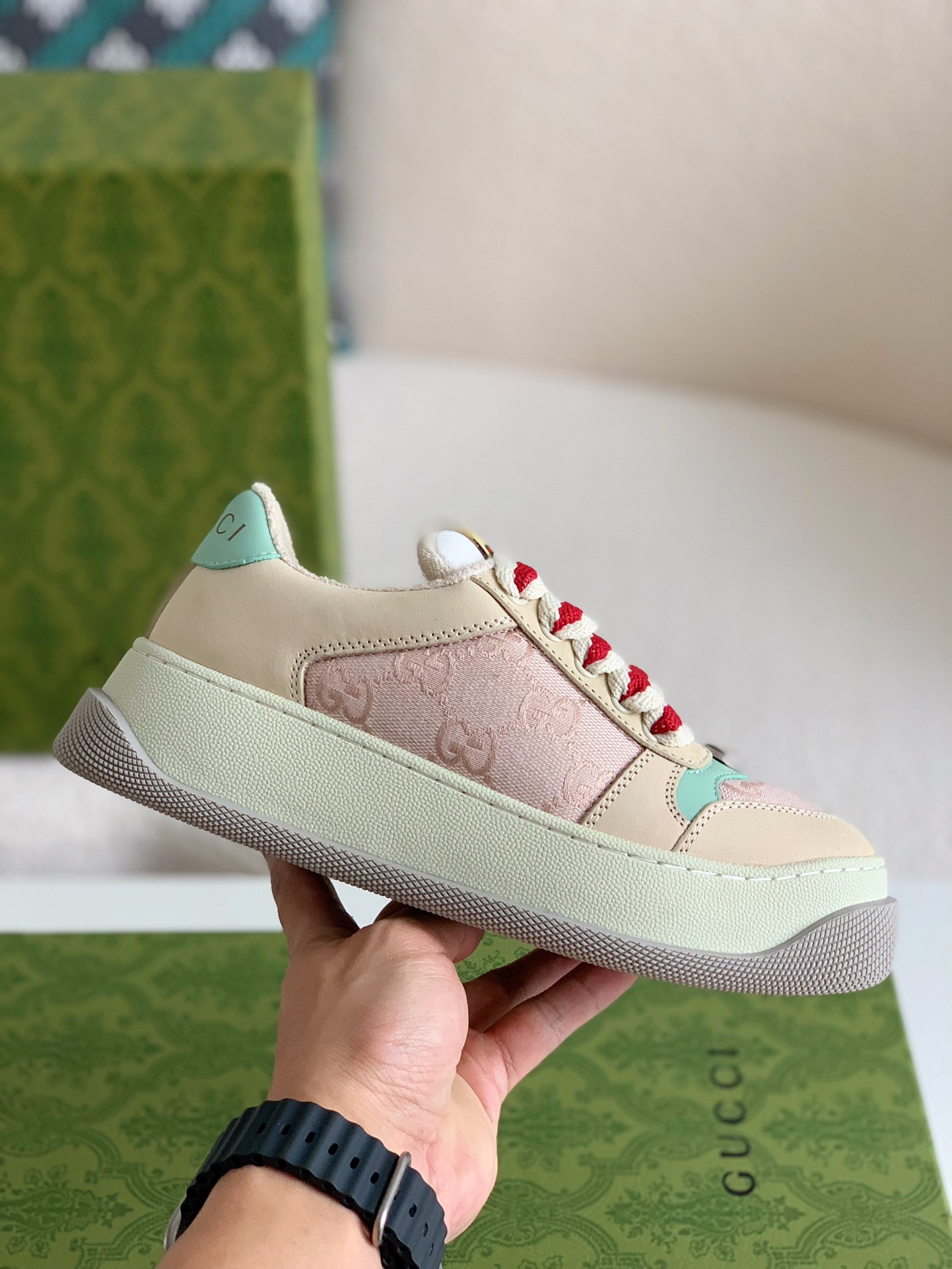 「#96」Gucci sneakers Cowhide - Image 3