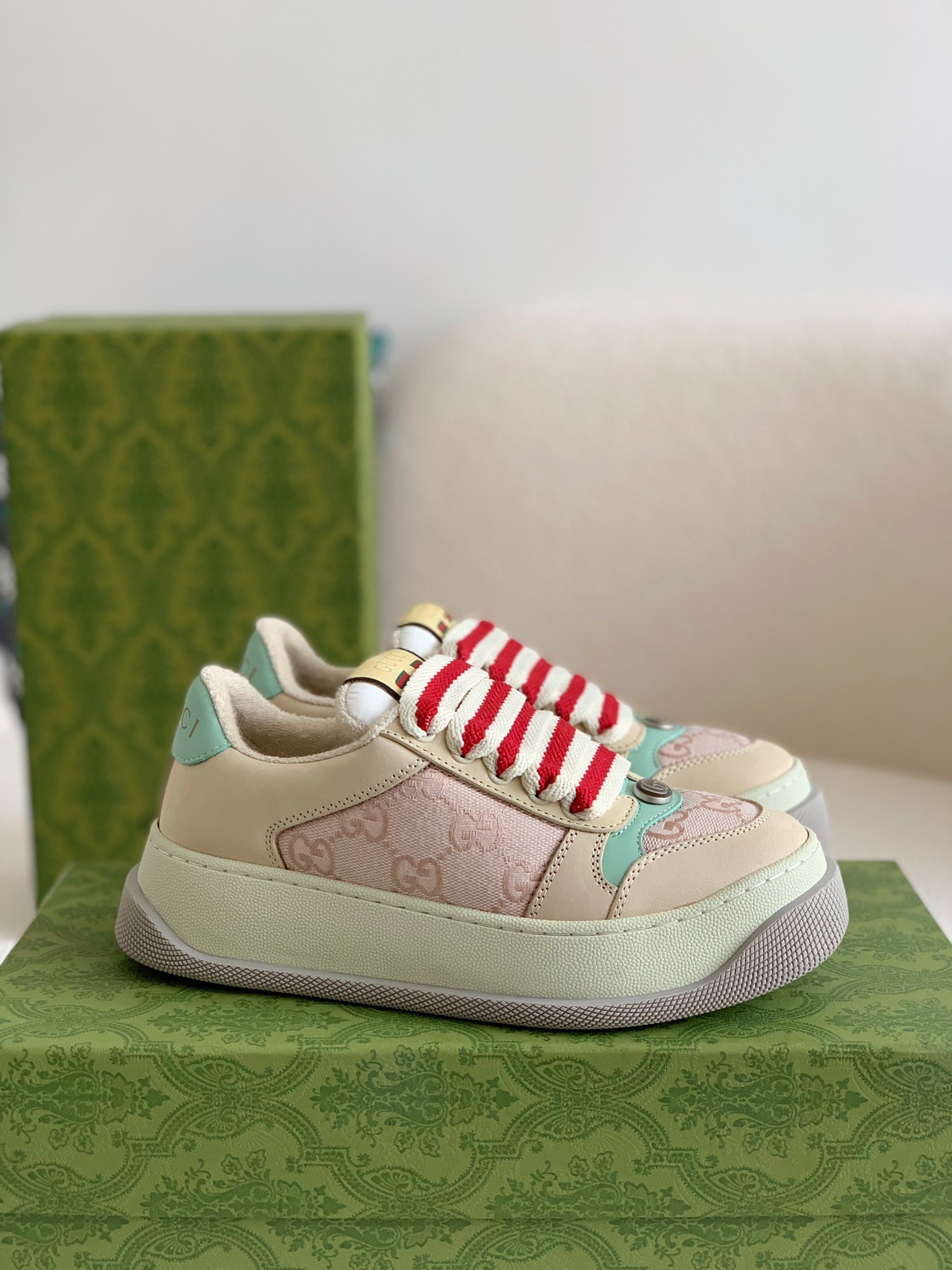「#96」Gucci sneakers Cowhide - Image 2