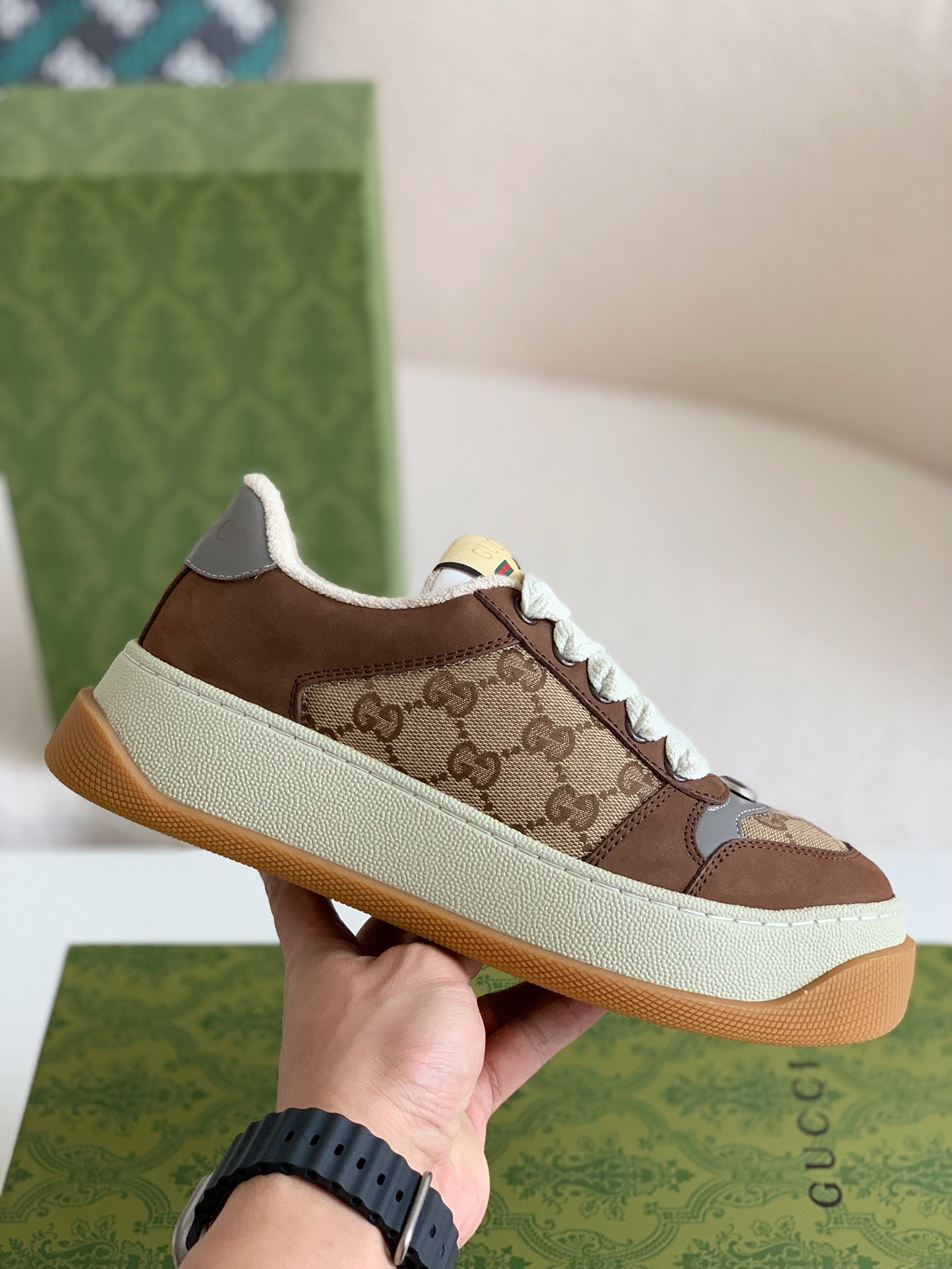 「#97」Gucci sneakers Cowhide - Image 3