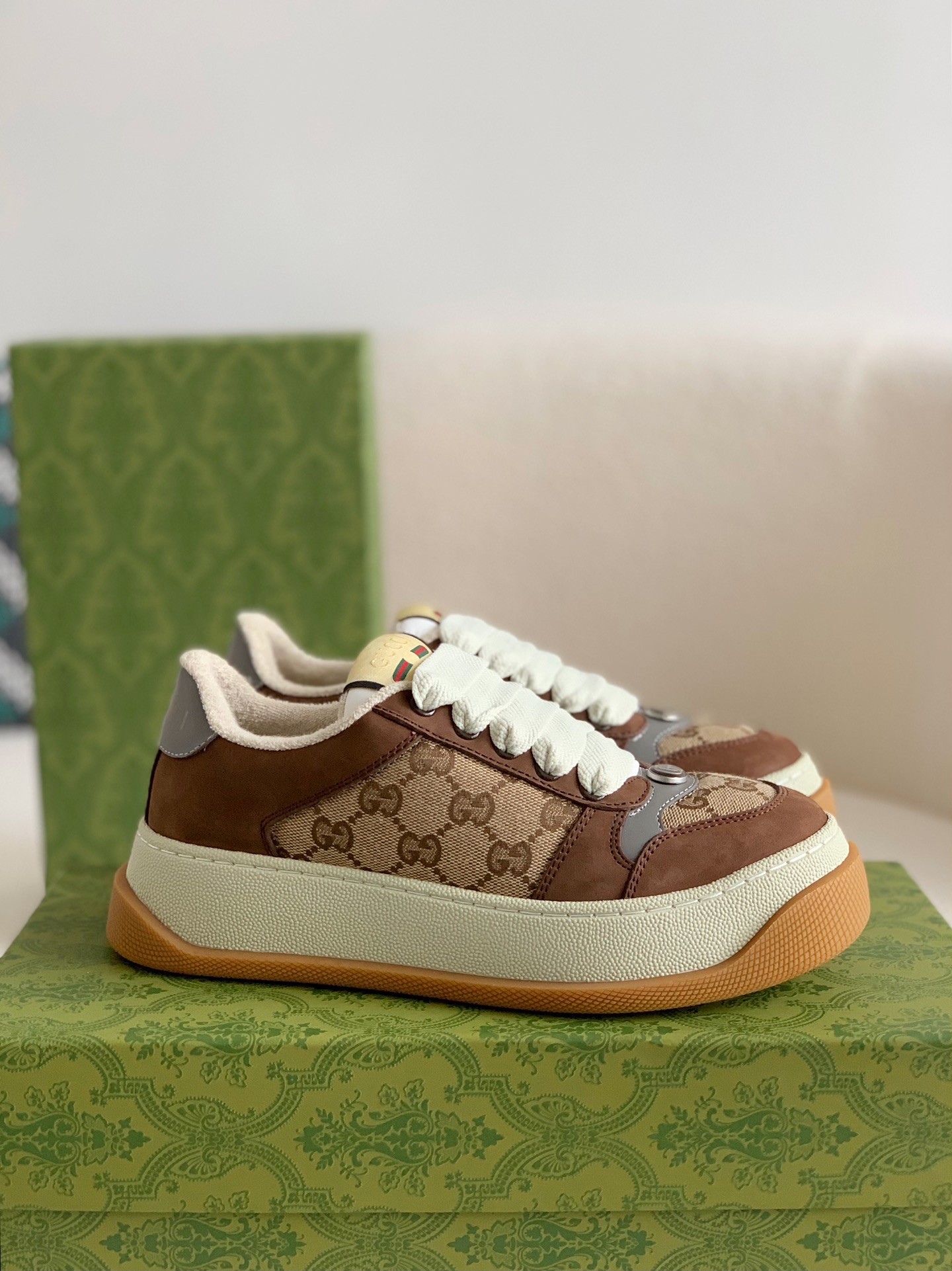 「#97」Gucci sneakers Cowhide - Image 2