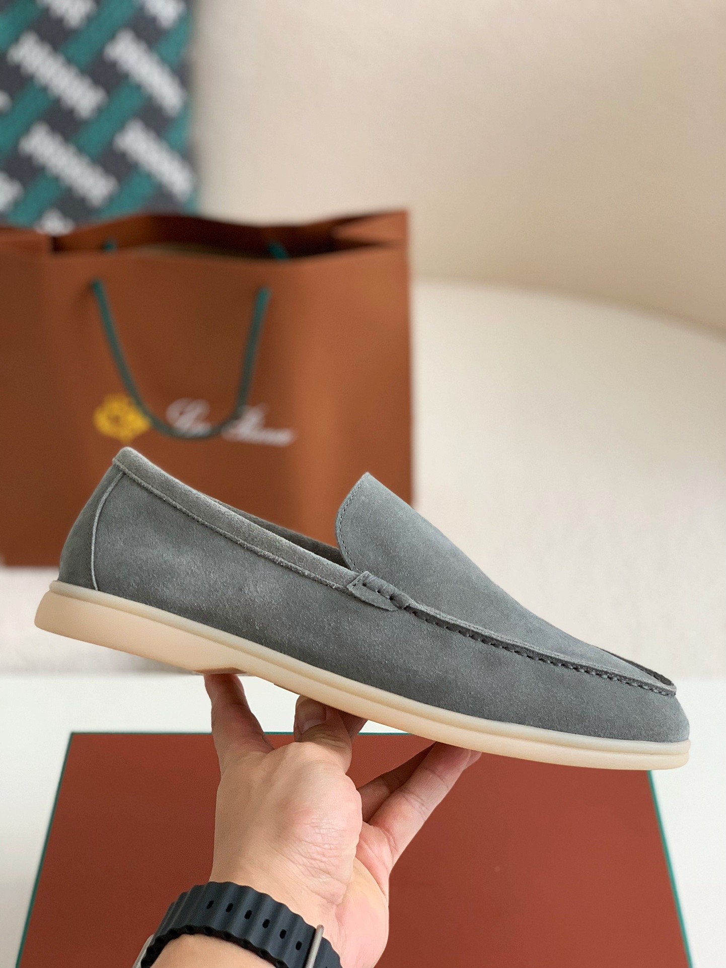 「#99」Loro Piana Summer Charms Walk Moccasin Shoes - Image 3
