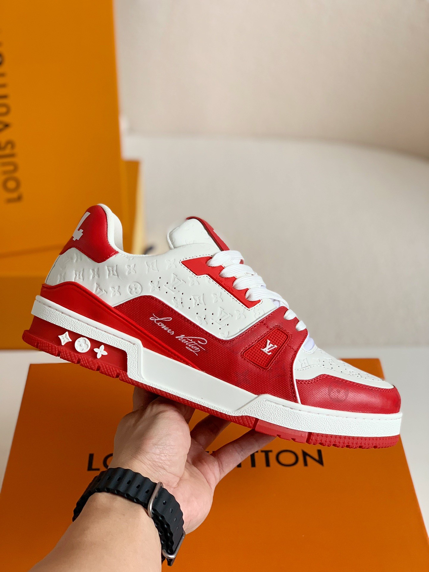 「#132」LOUIS VUITTON TRAINER SNEAKERS - Image 3