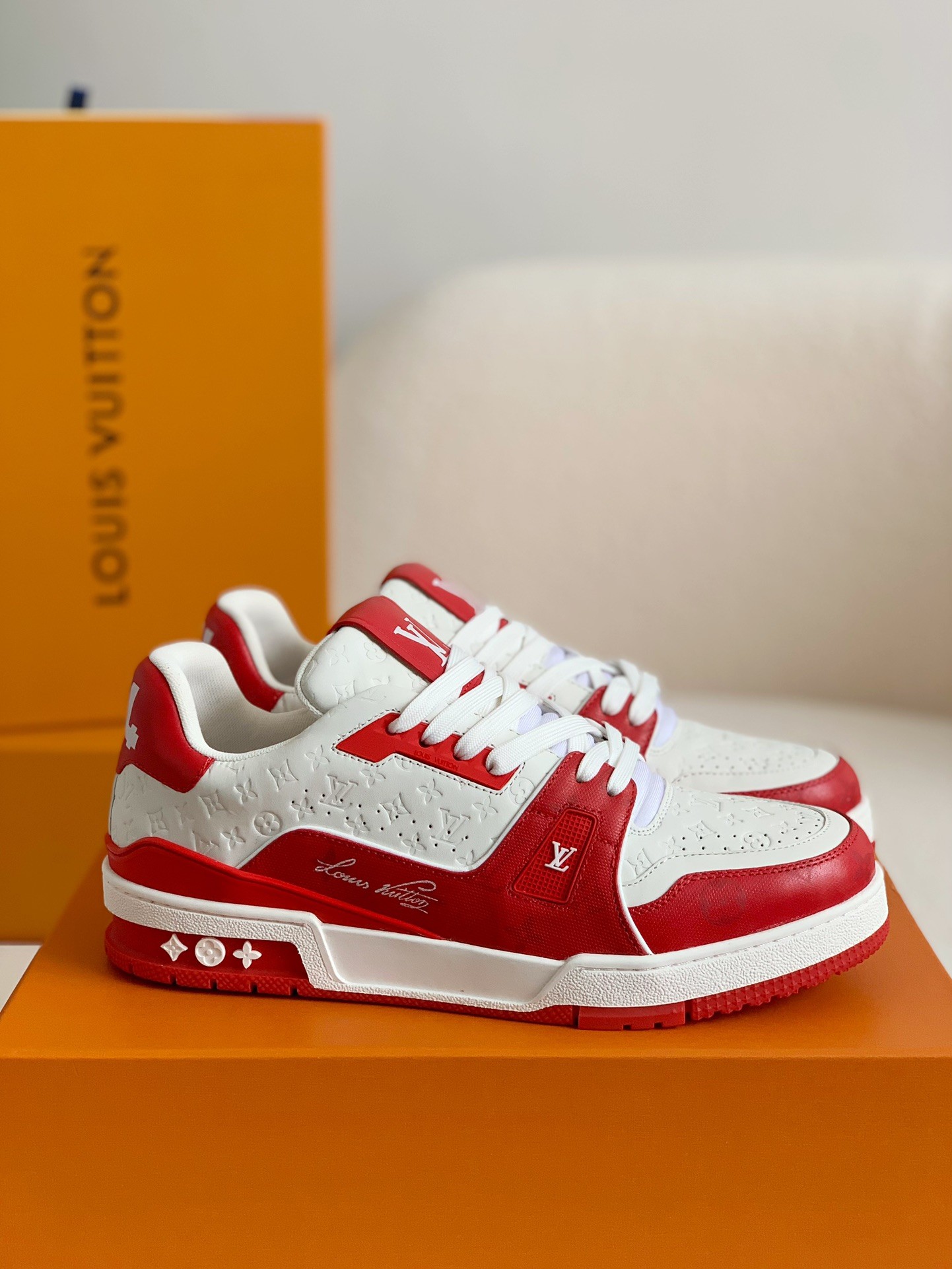 「#132」LOUIS VUITTON TRAINER SNEAKERS - Image 2