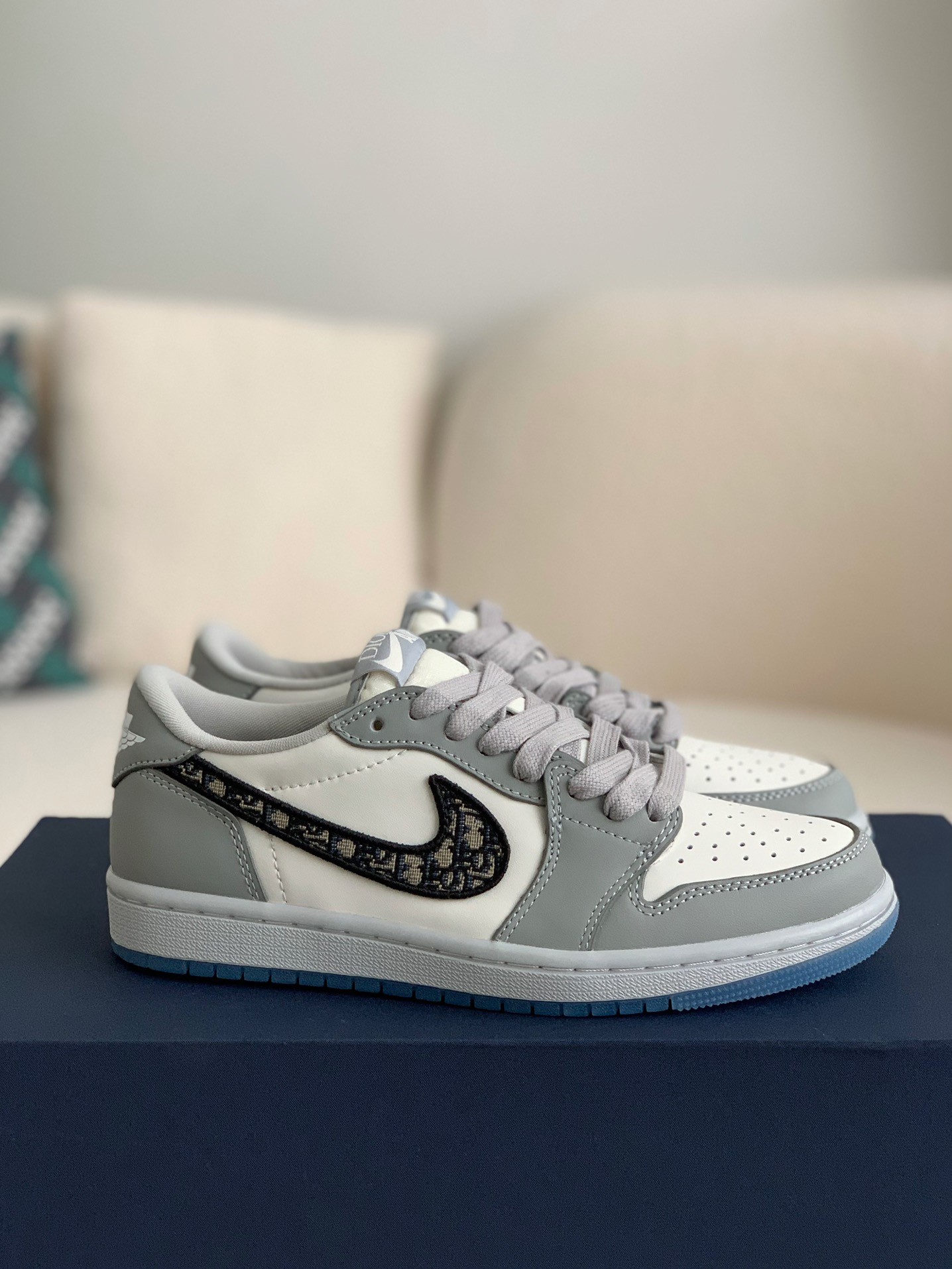 「#138」DIOR X NIKEJORDAN 1 Sneaker Low - Image 2