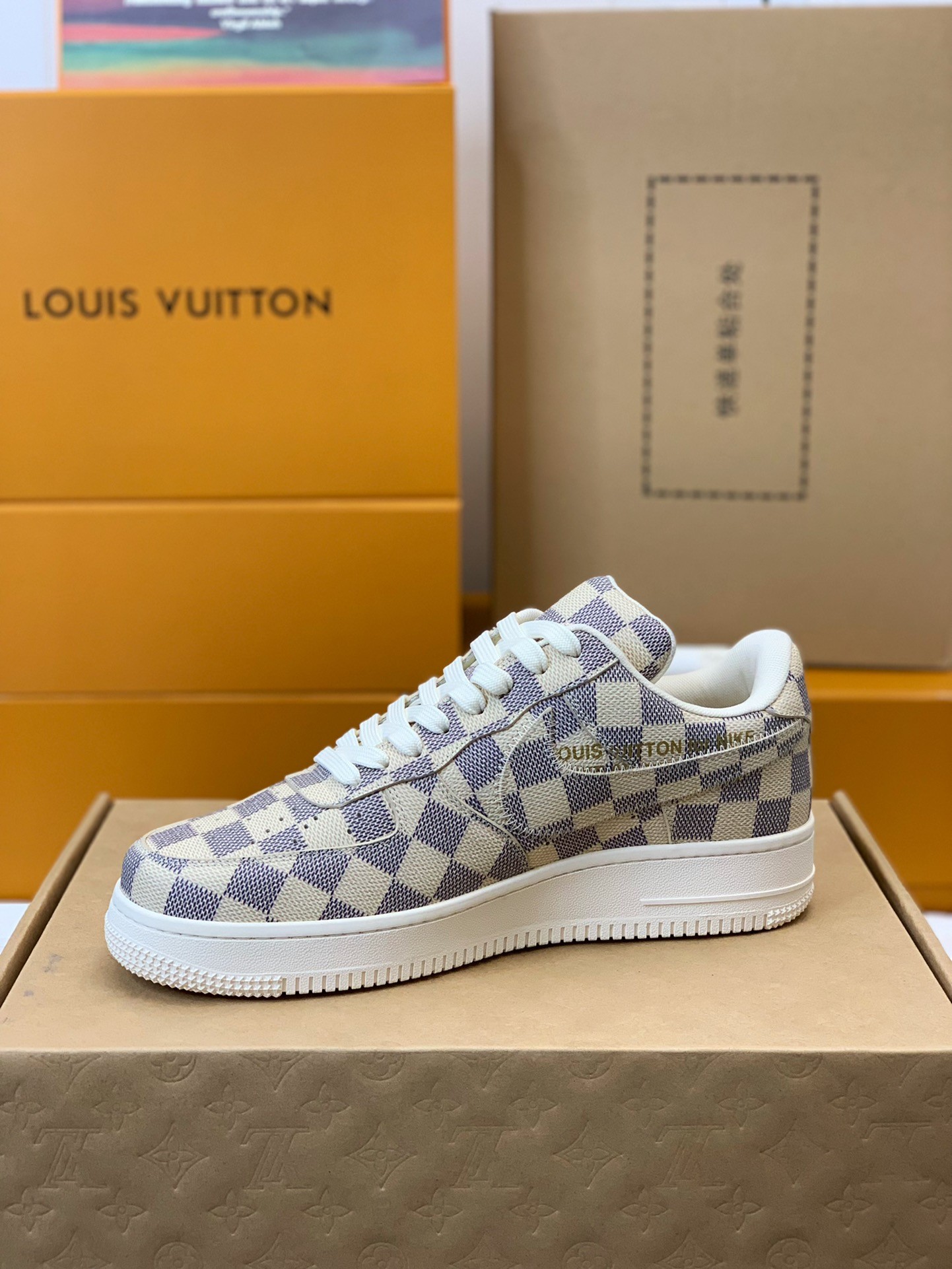 「#149」LOUIS VUITTON X NIKE AIR FORCE 1 Sneaker - Image 4