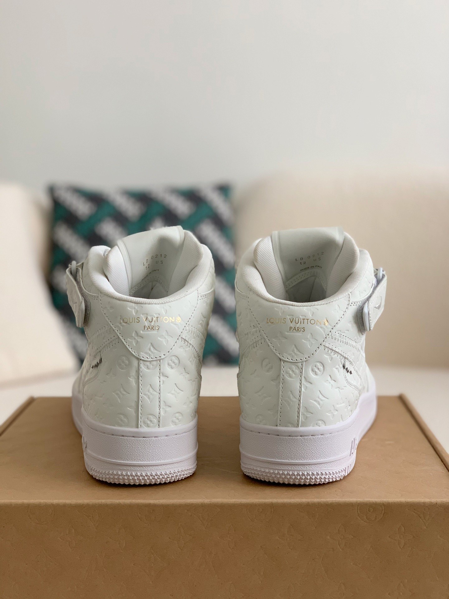 「#234」Louis Vuitton x Nike Air Force 1 High - Image 5