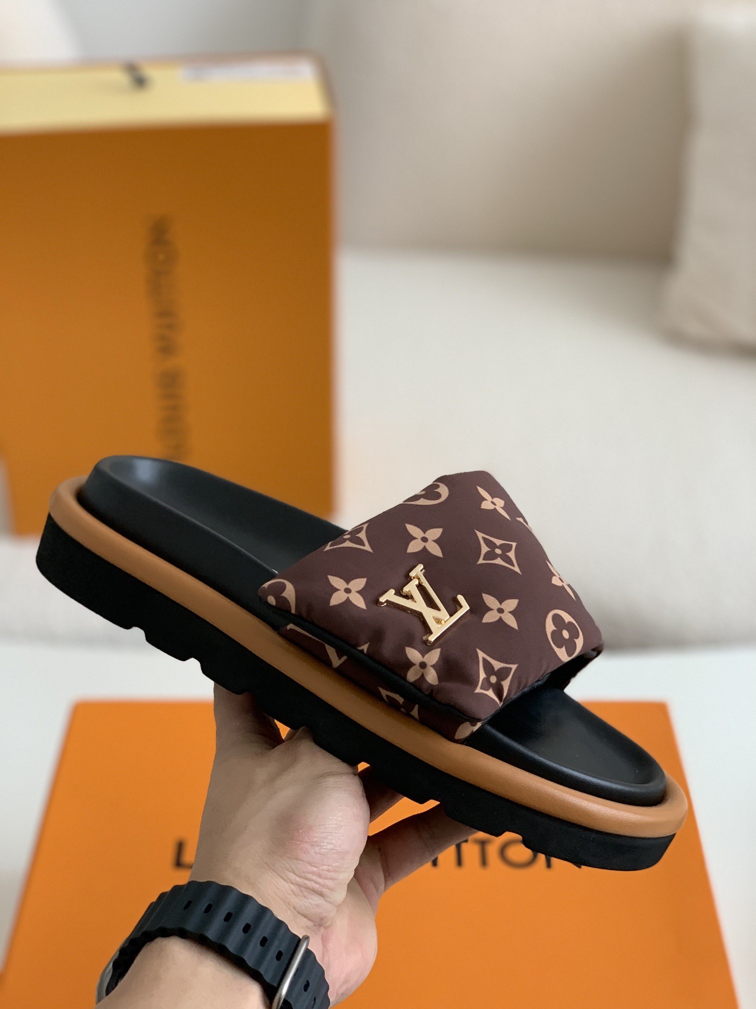 「#264」LOUIS VUITTON WOMEN'S SLIPPERS - Image 3