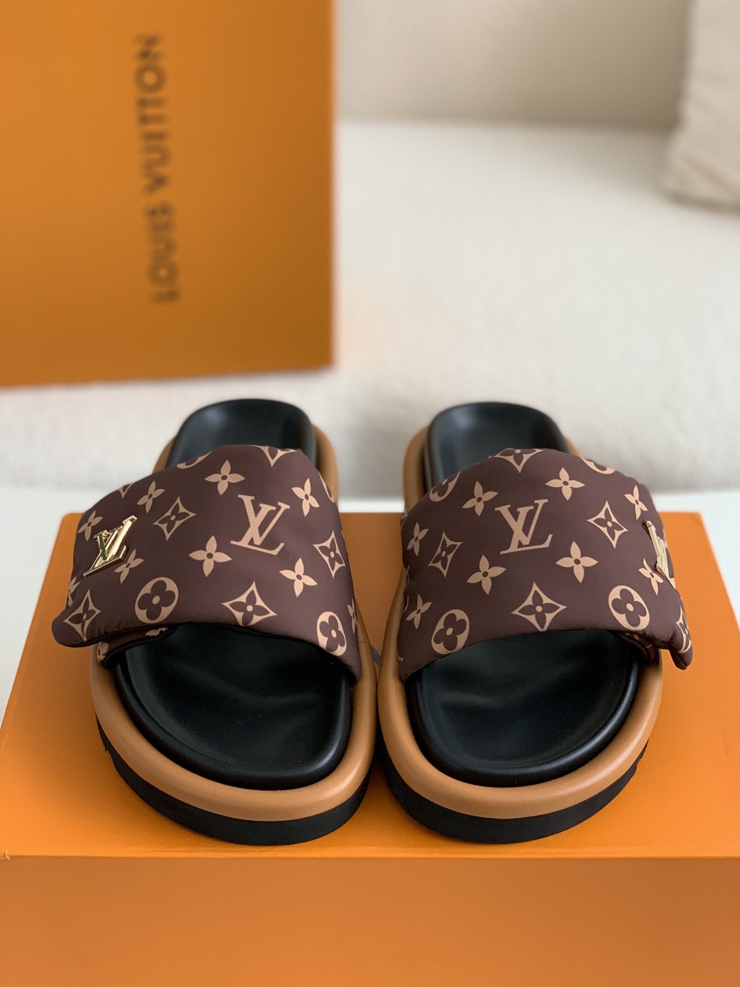 「#264」LOUIS VUITTON WOMEN'S SLIPPERS - Image 5