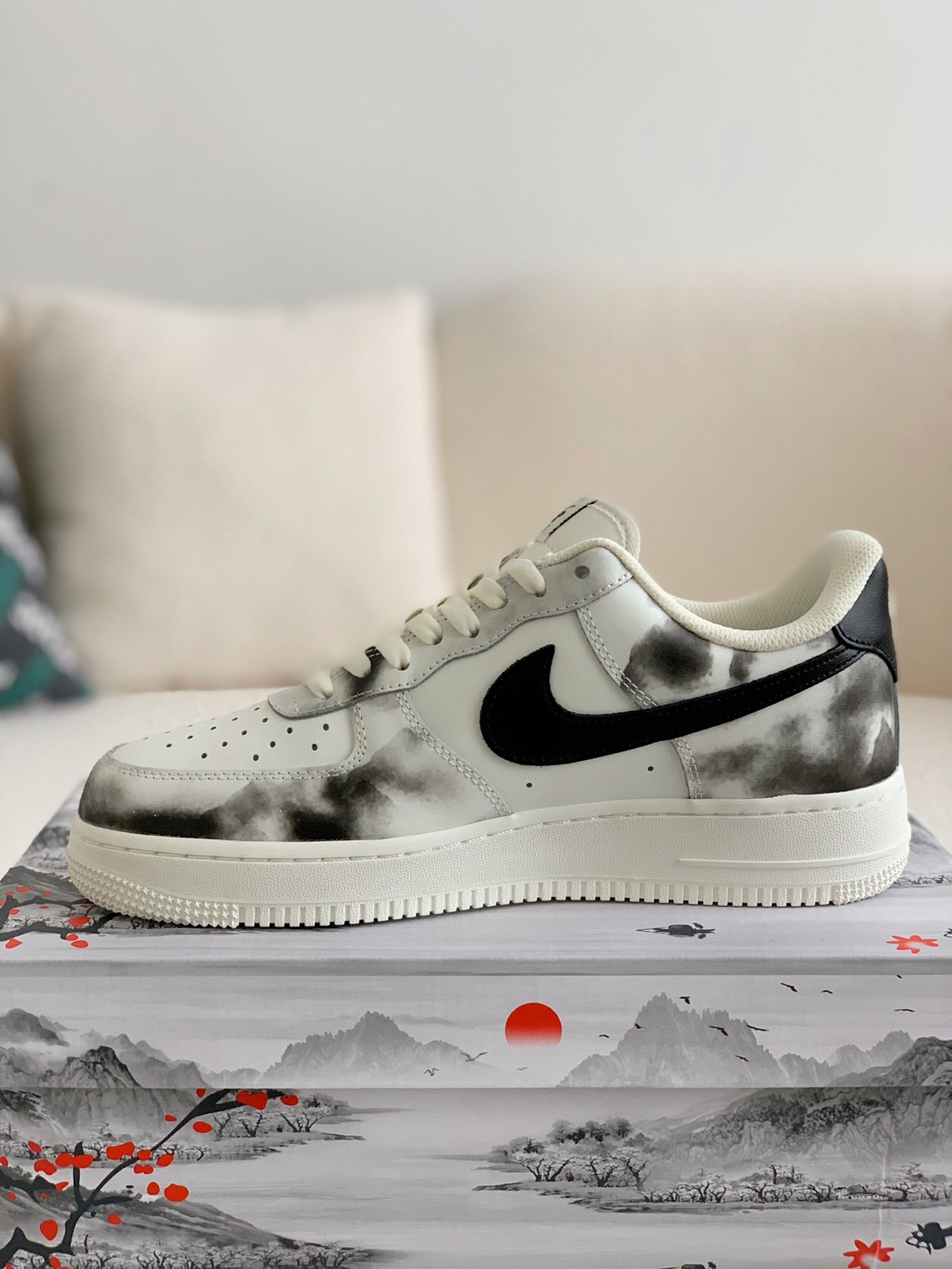 「#268」NIKE Air Force 1' 07 low “landscape painting” Sne akers - Image 4