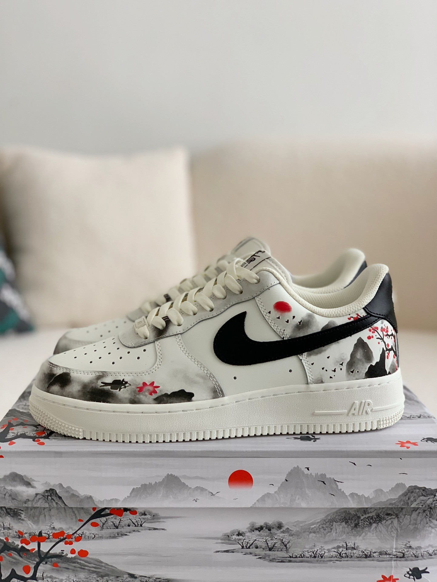 「#268」NIKE Air Force 1' 07 low “landscape painting” Sne akers
