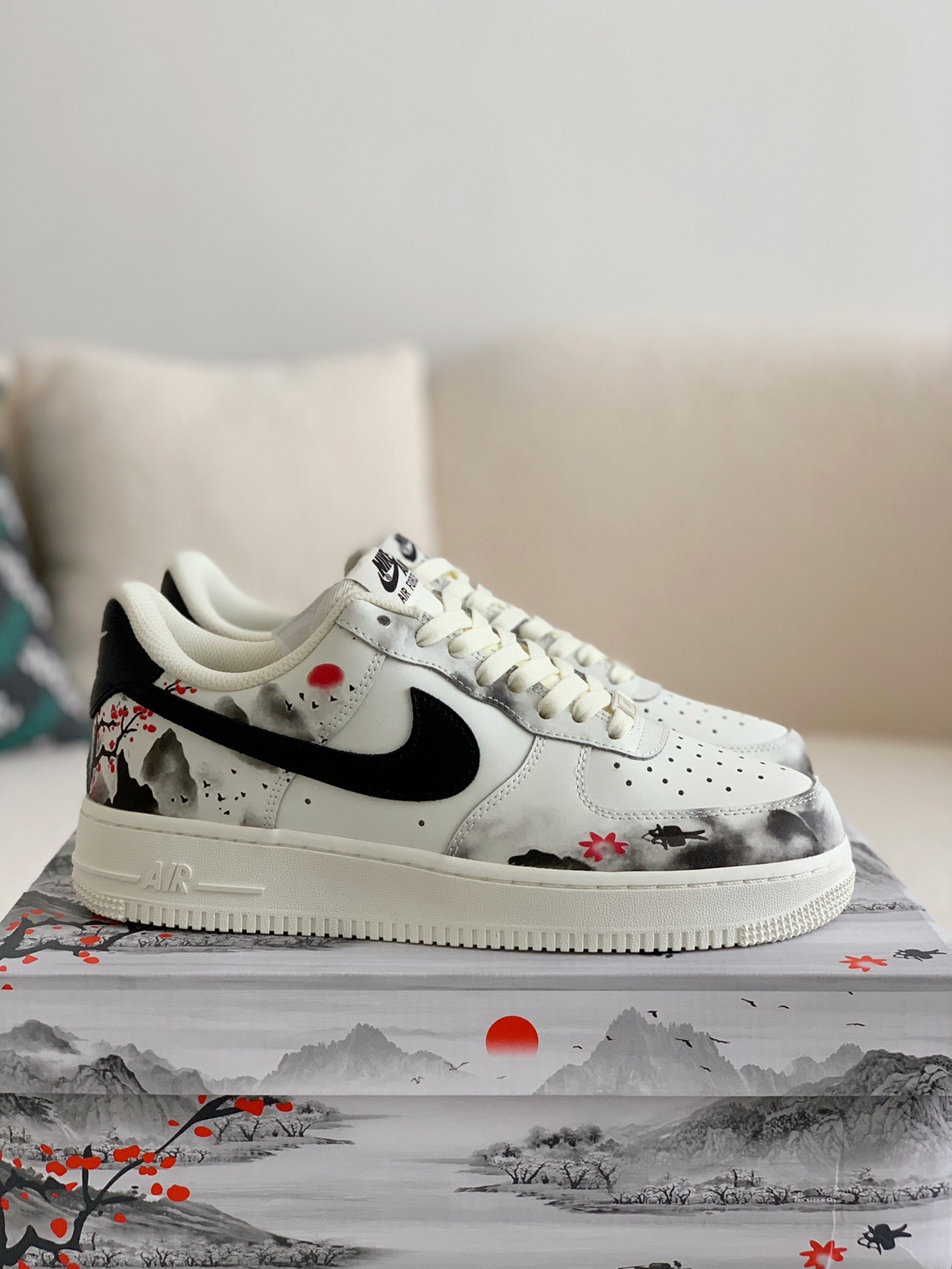 「#268」NIKE Air Force 1' 07 low “landscape painting” Sne akers - Image 2