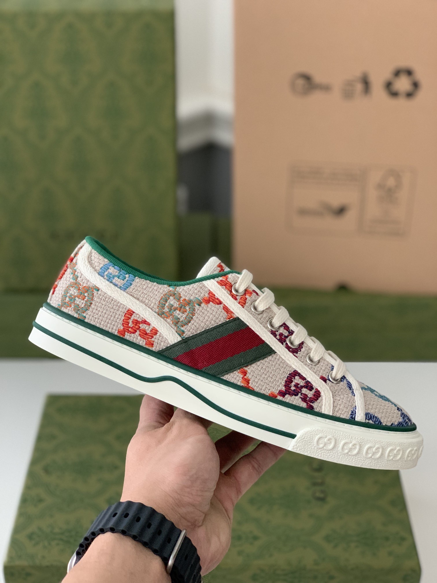 「#291」Gucci Tennis 1977 Sneakers - Image 3