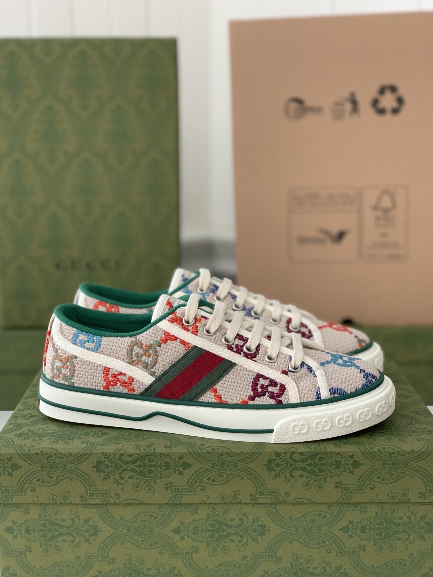 「#291」Gucci Tennis 1977 Sneakers - Image 2