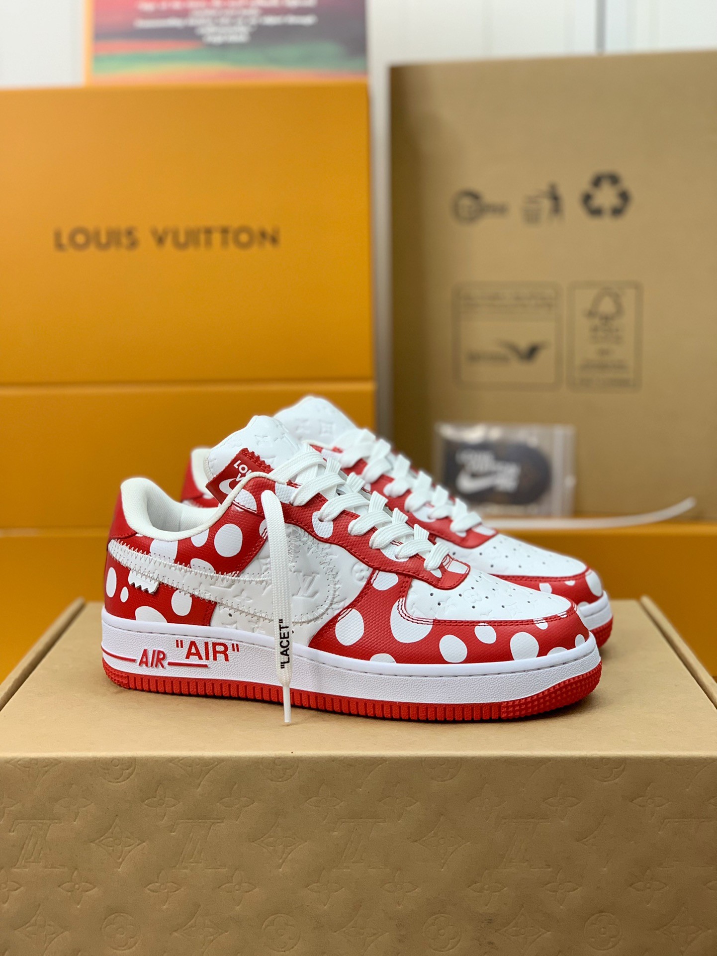 「#352」LOUIS VUITTON × Nike Air Force 1 low - Image 2