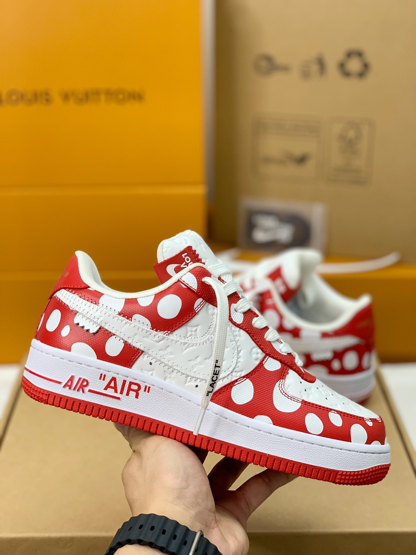 「#352」LOUIS VUITTON × Nike Air Force 1 low - Image 3