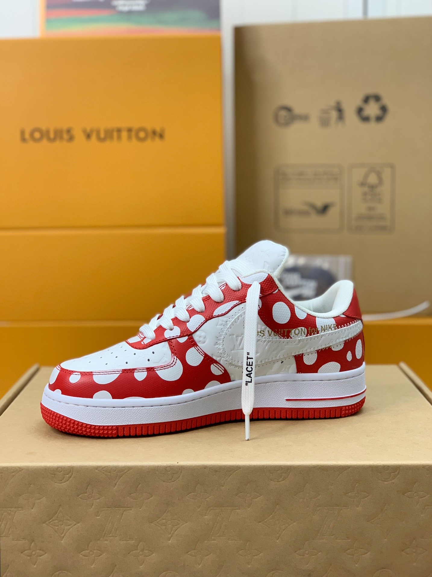 「#352」LOUIS VUITTON × Nike Air Force 1 low - Image 4