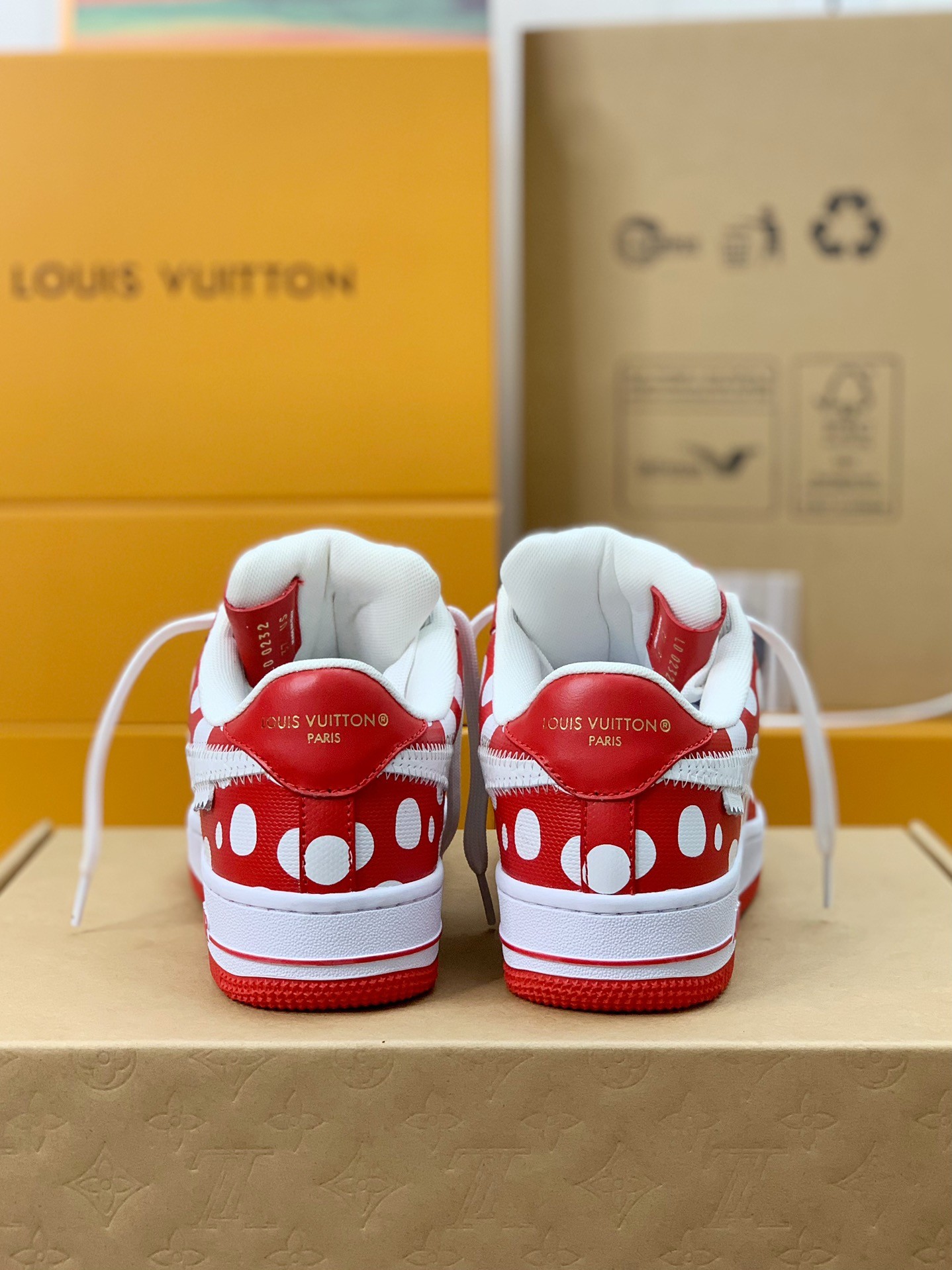 「#352」LOUIS VUITTON × Nike Air Force 1 low - Image 5