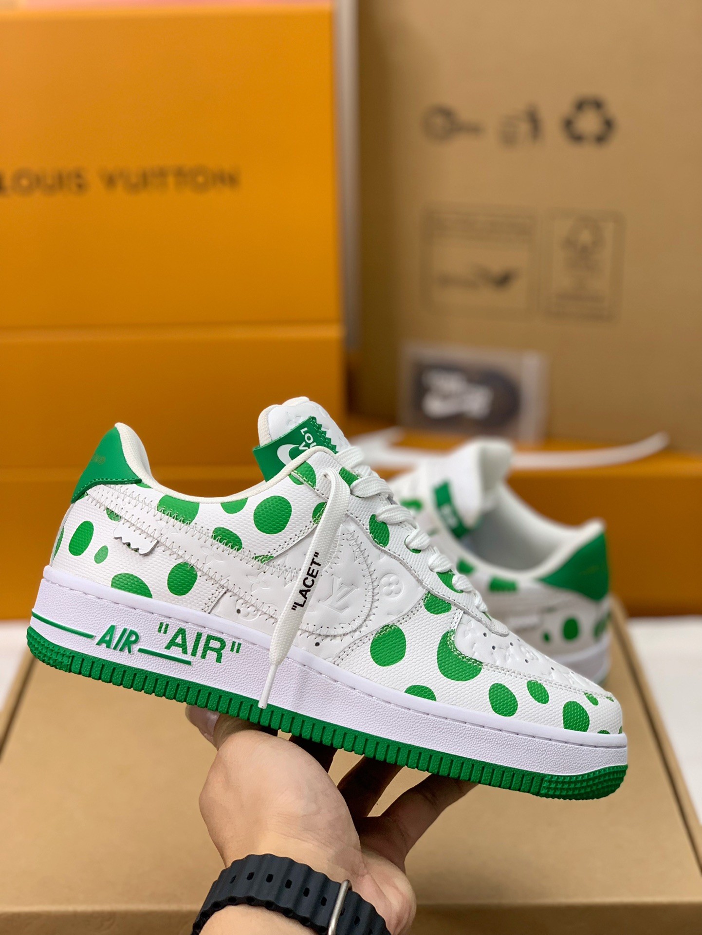 「#354」LOUIS VUITTON × Nike Air Force 1 low - Image 3