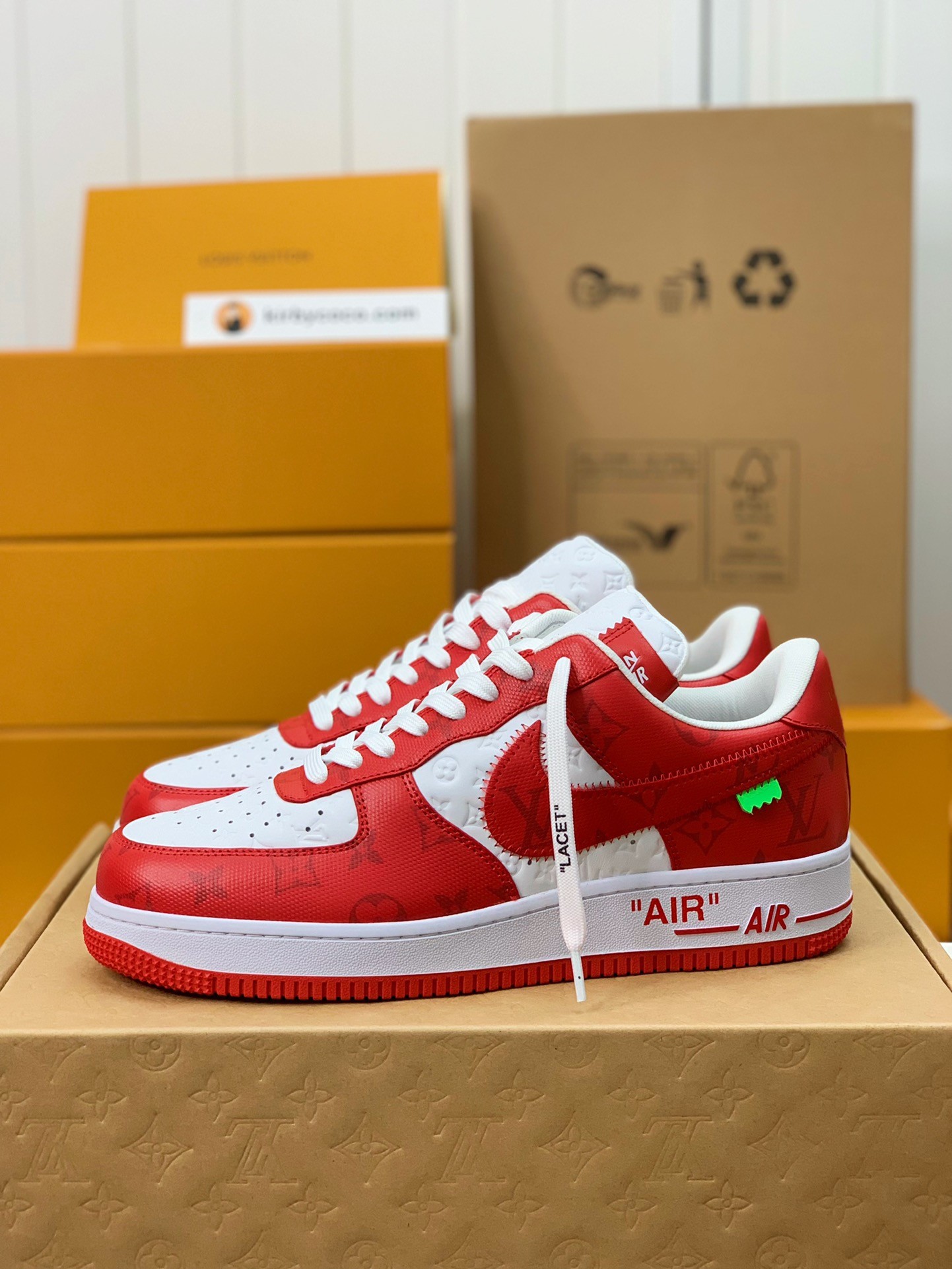 「#334」LOUIS VUITTON X NIKE AIR FORCE 1 Sneaker