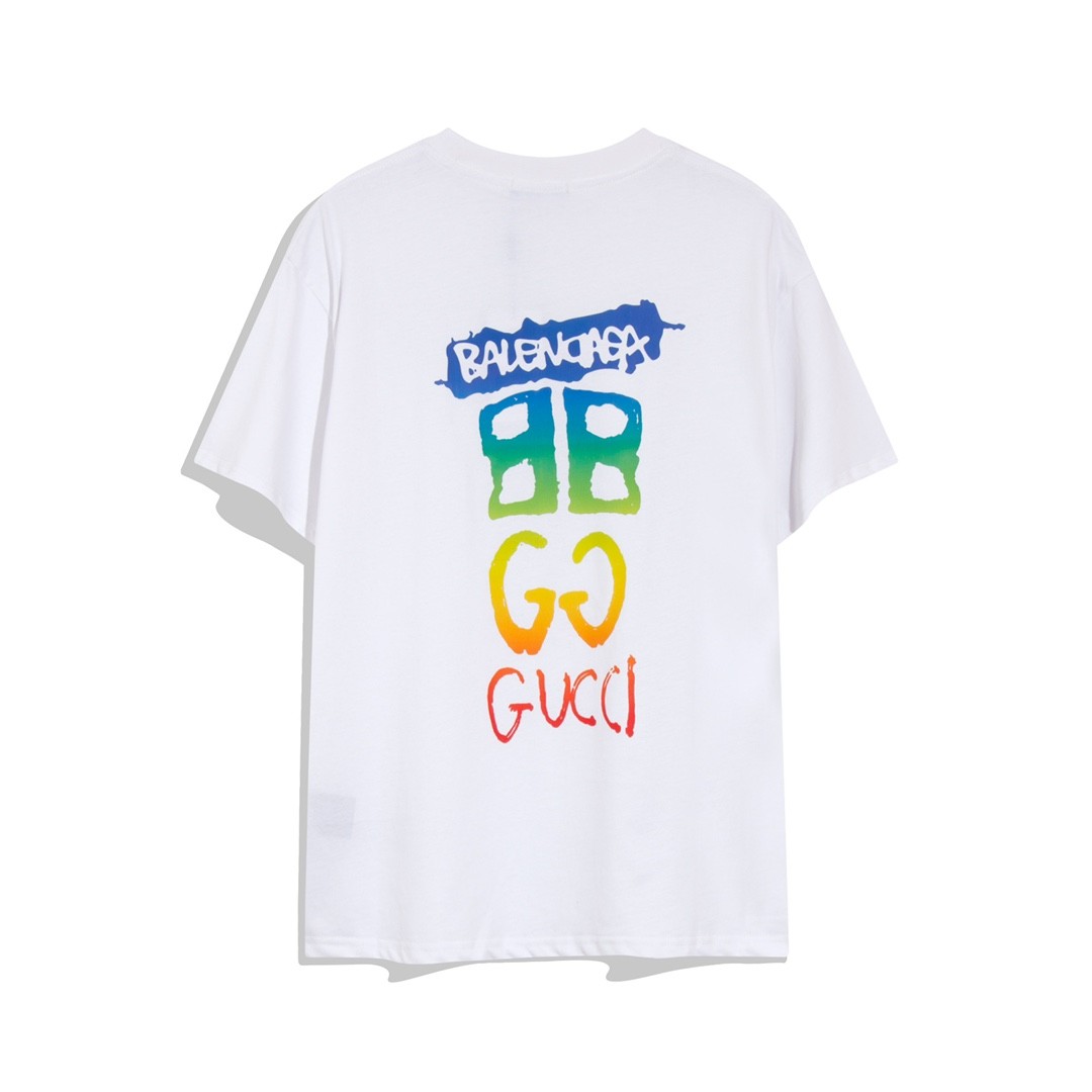 「#401」Balenciaga × Gucci Logo Tshirt - Image 5