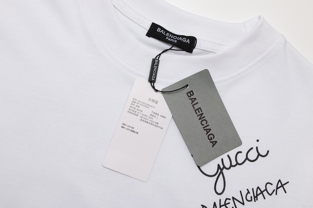 「#401」Balenciaga × Gucci Logo Tshirt - Image 4