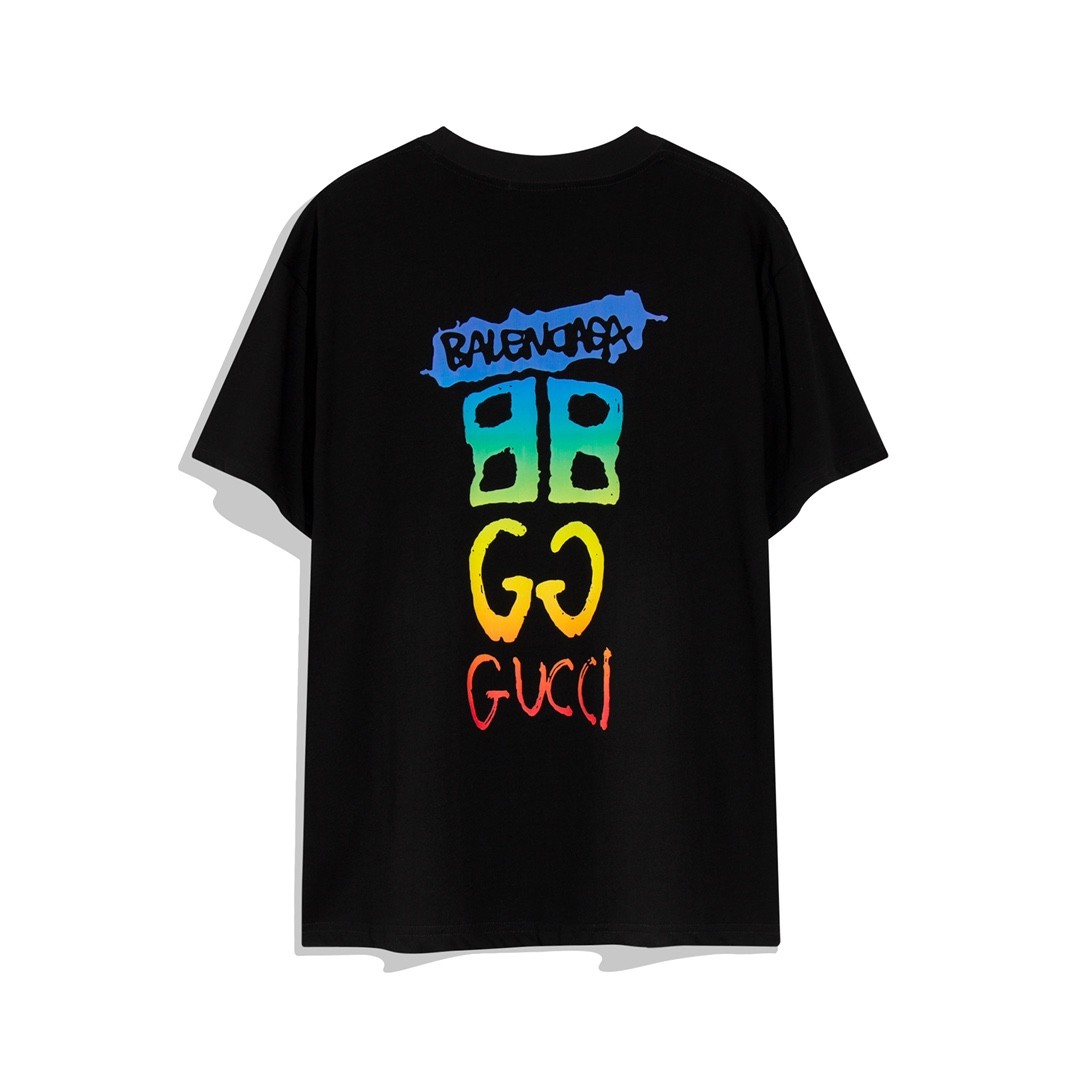 「#402」Balenciaga × Gucci Logo Tshirt - Image 5