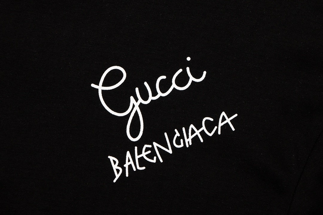「#402」Balenciaga × Gucci Logo Tshirt - Image 4