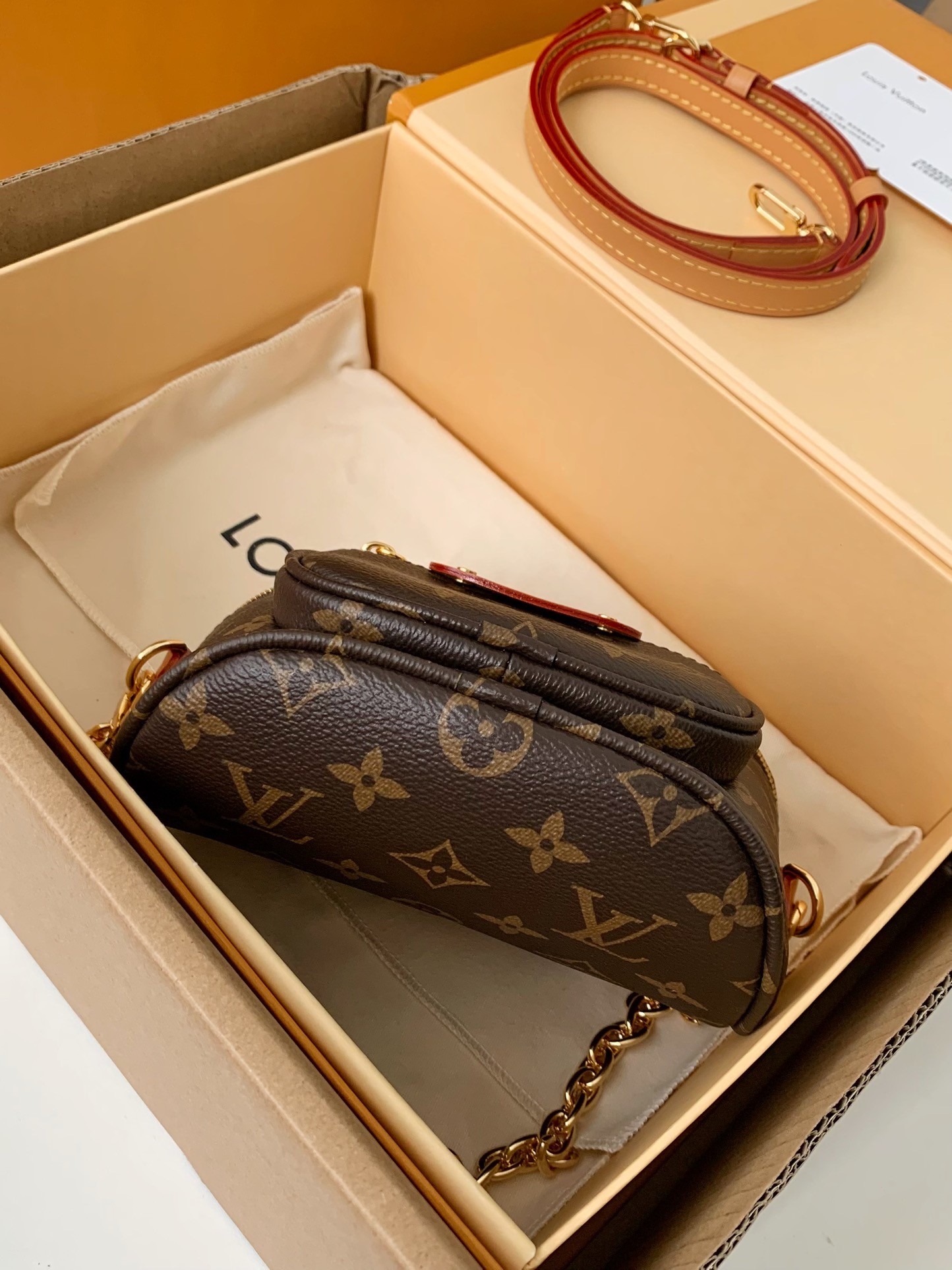 「#454」Lovis Vuitto 23 Mini Bumbag 17*12*9.5cm - Image 4