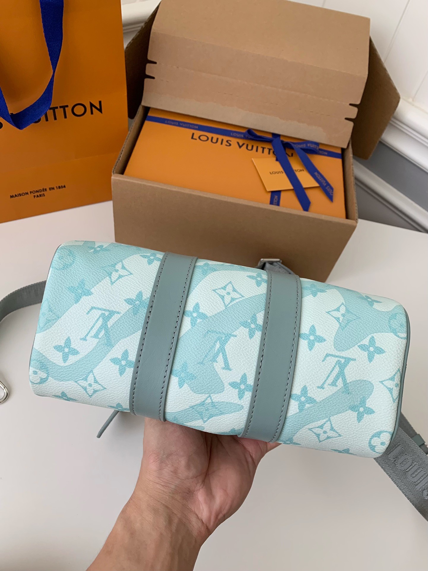 「#471」Lovis Vuitton KEEPALL BANDOULIÈRE 25*15*11cm - Image 5
