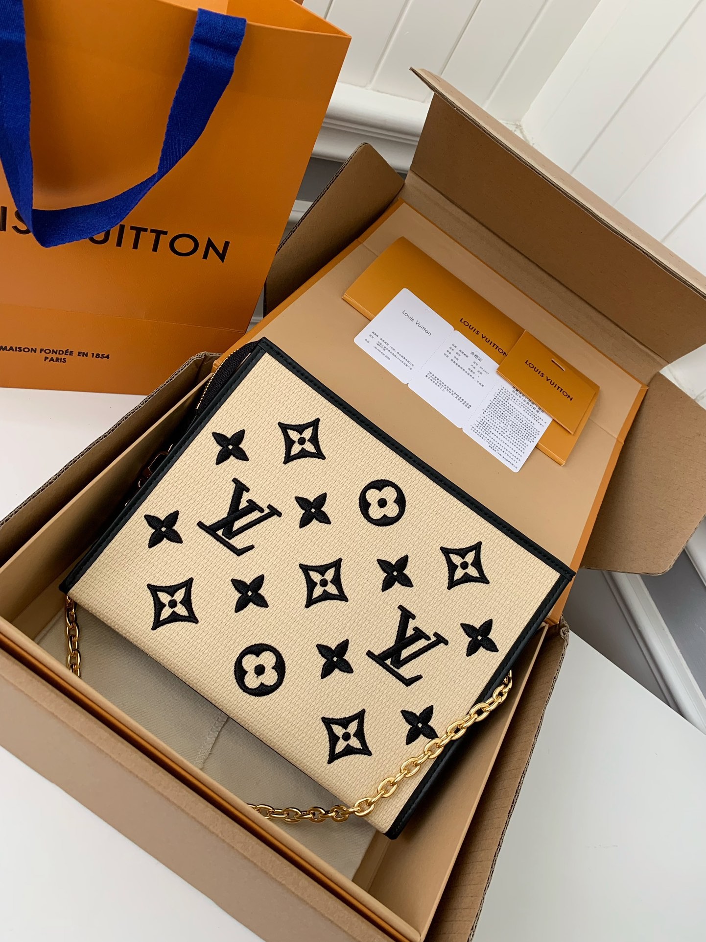 「#485」Lovis Vuitton Toiletry Pouch 25*20*5.5cm - Image 2