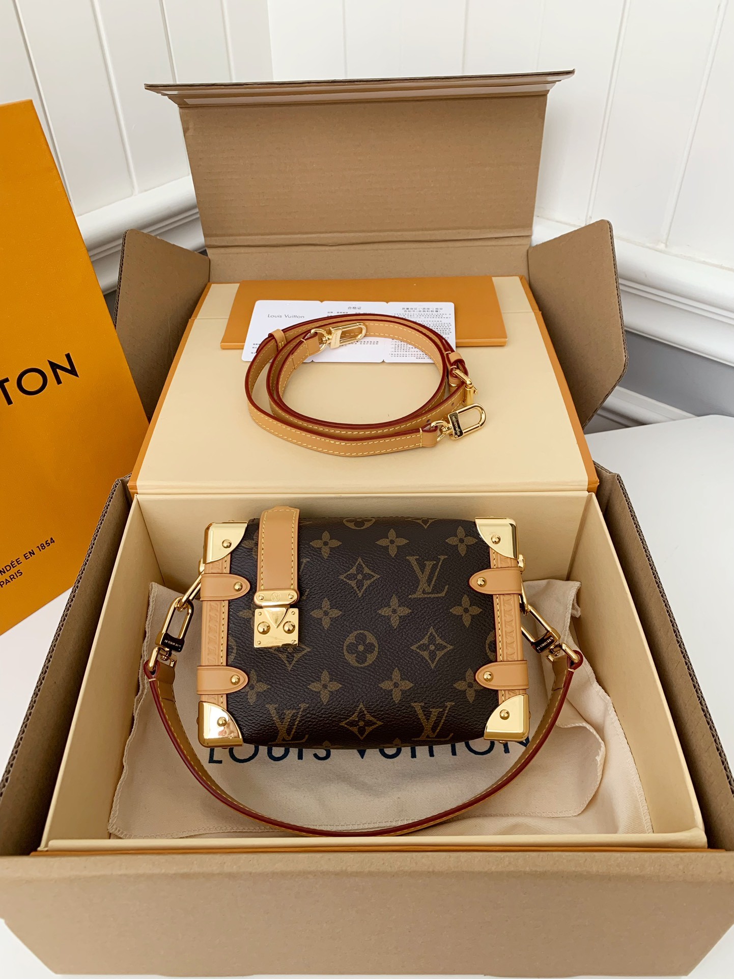 「#497」Lovis Vuitton SIDE TRUNK 18*12.5*8cm