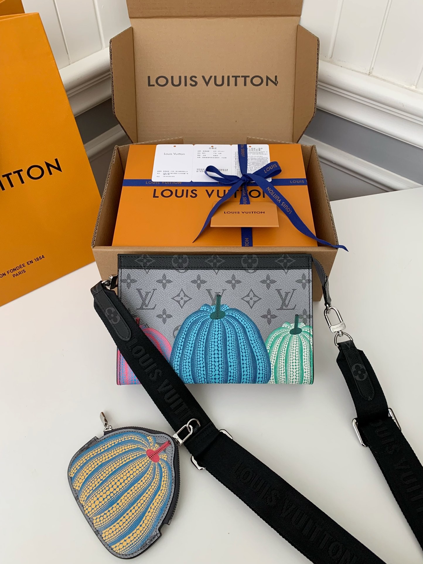 「#498」Lovis Vuitton × Yayoi Kusama GASTON 22*14.5*4.5cm