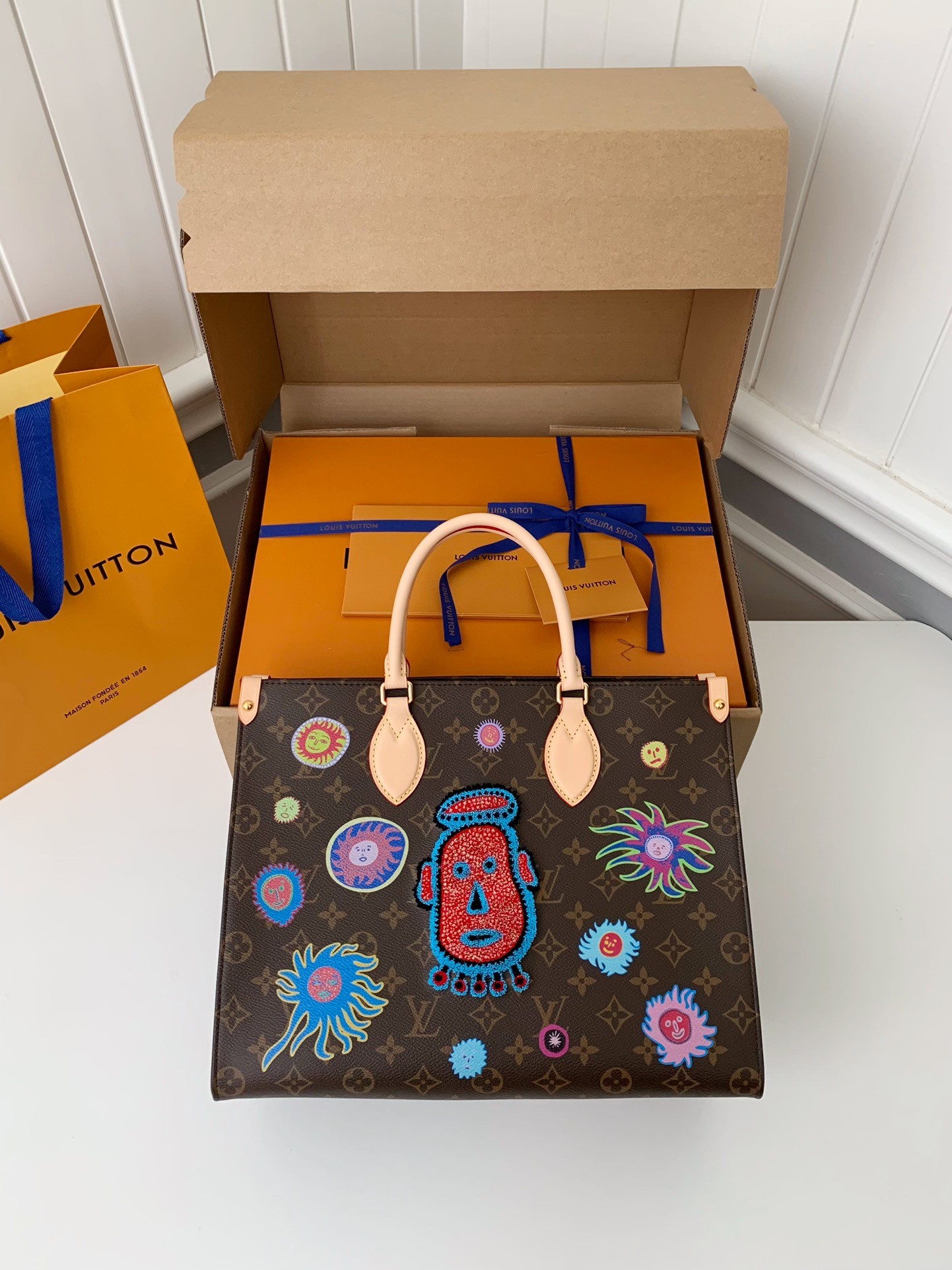 「#505」Lovis Vuitton x Yayoi Kusama ONTHEGO 35*27*14cm