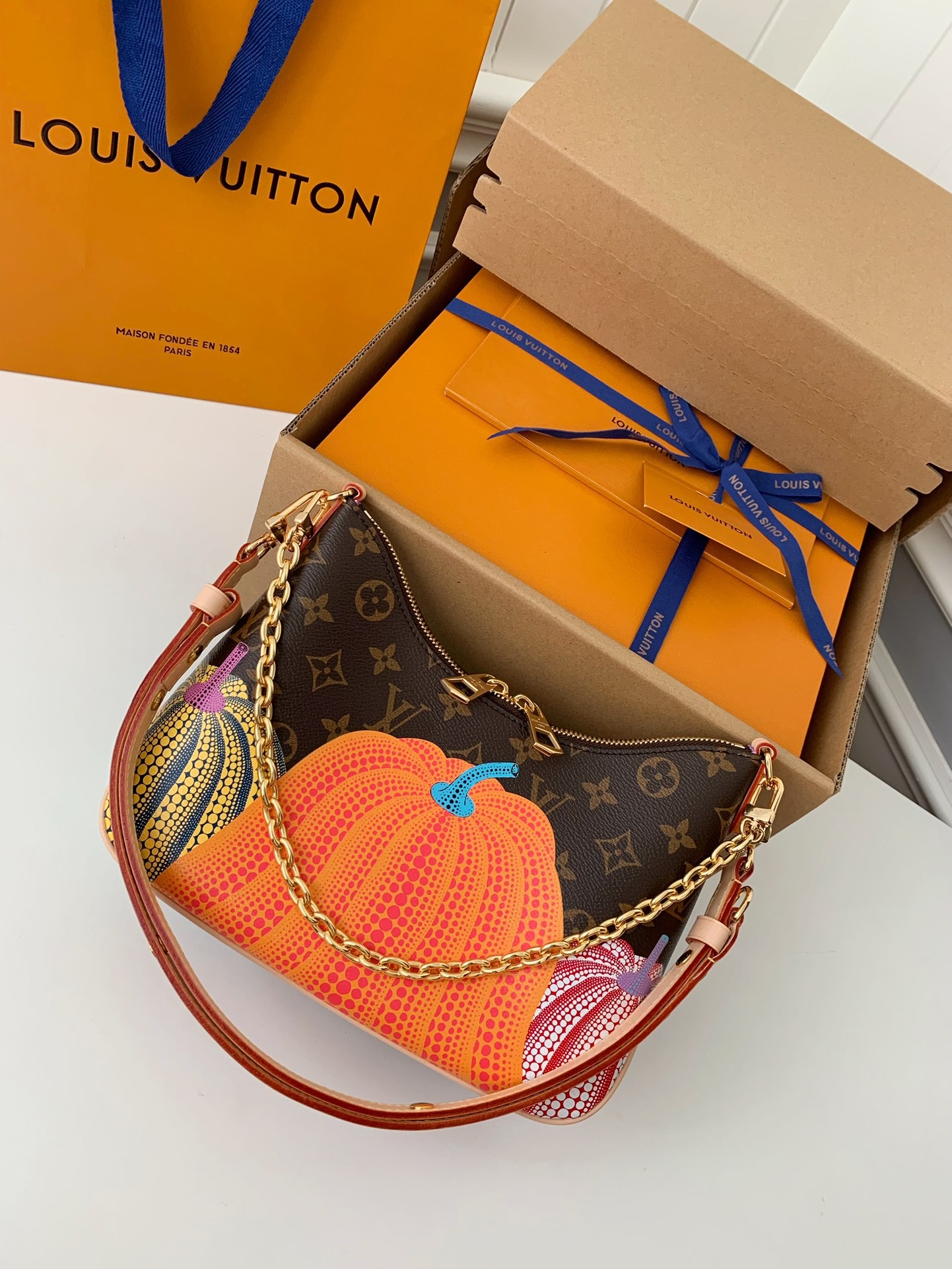 「#506」Lovis Vuitton x Yayoi Kusama BOULOGNE 29*16*9.5cm - Image 3