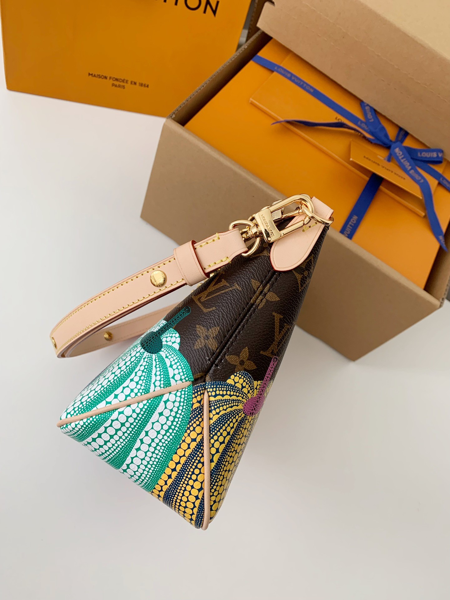 「#506」Lovis Vuitton x Yayoi Kusama BOULOGNE 29*16*9.5cm - Image 4