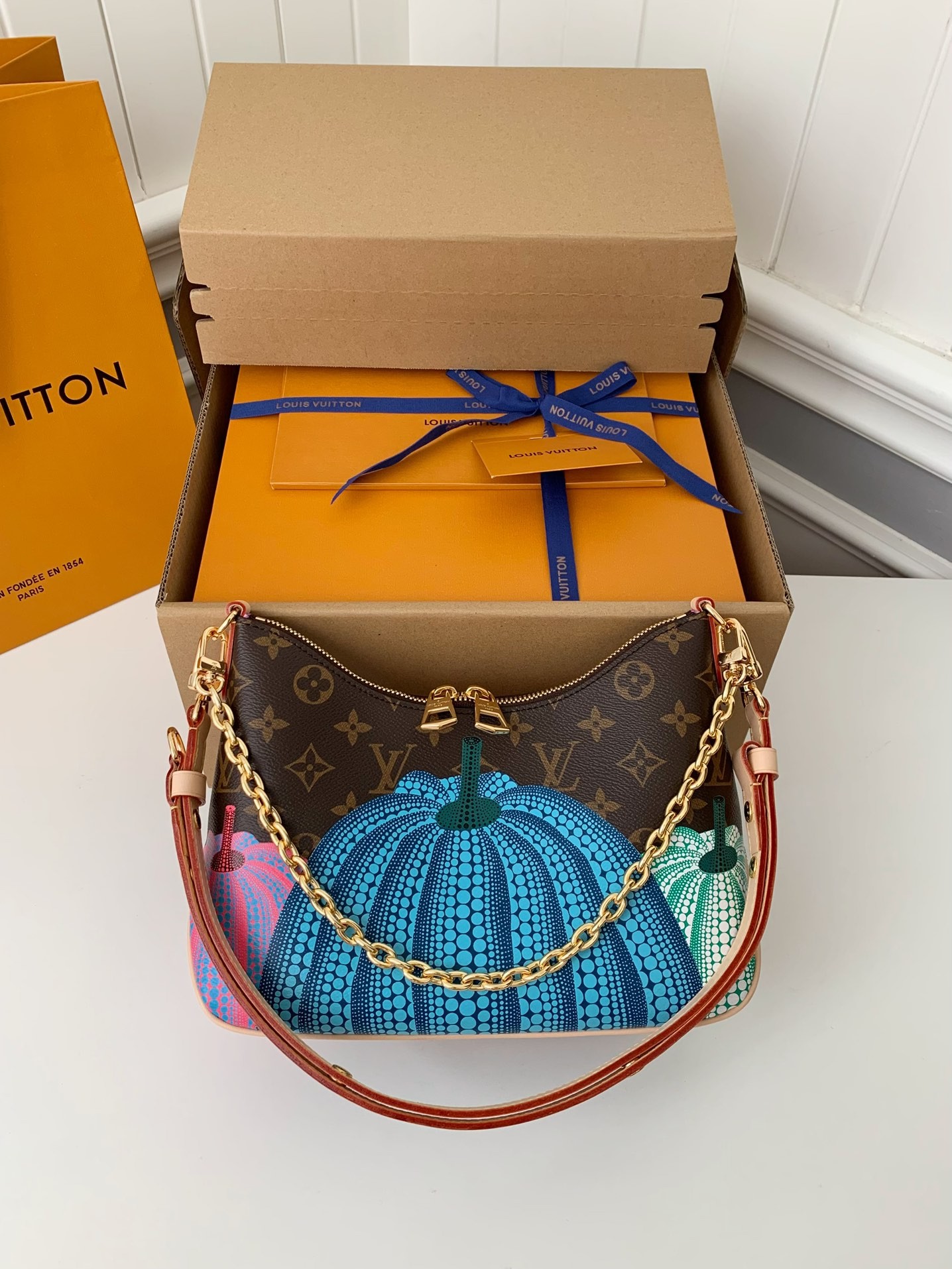 「#506」Lovis Vuitton x Yayoi Kusama BOULOGNE 29*16*9.5cm