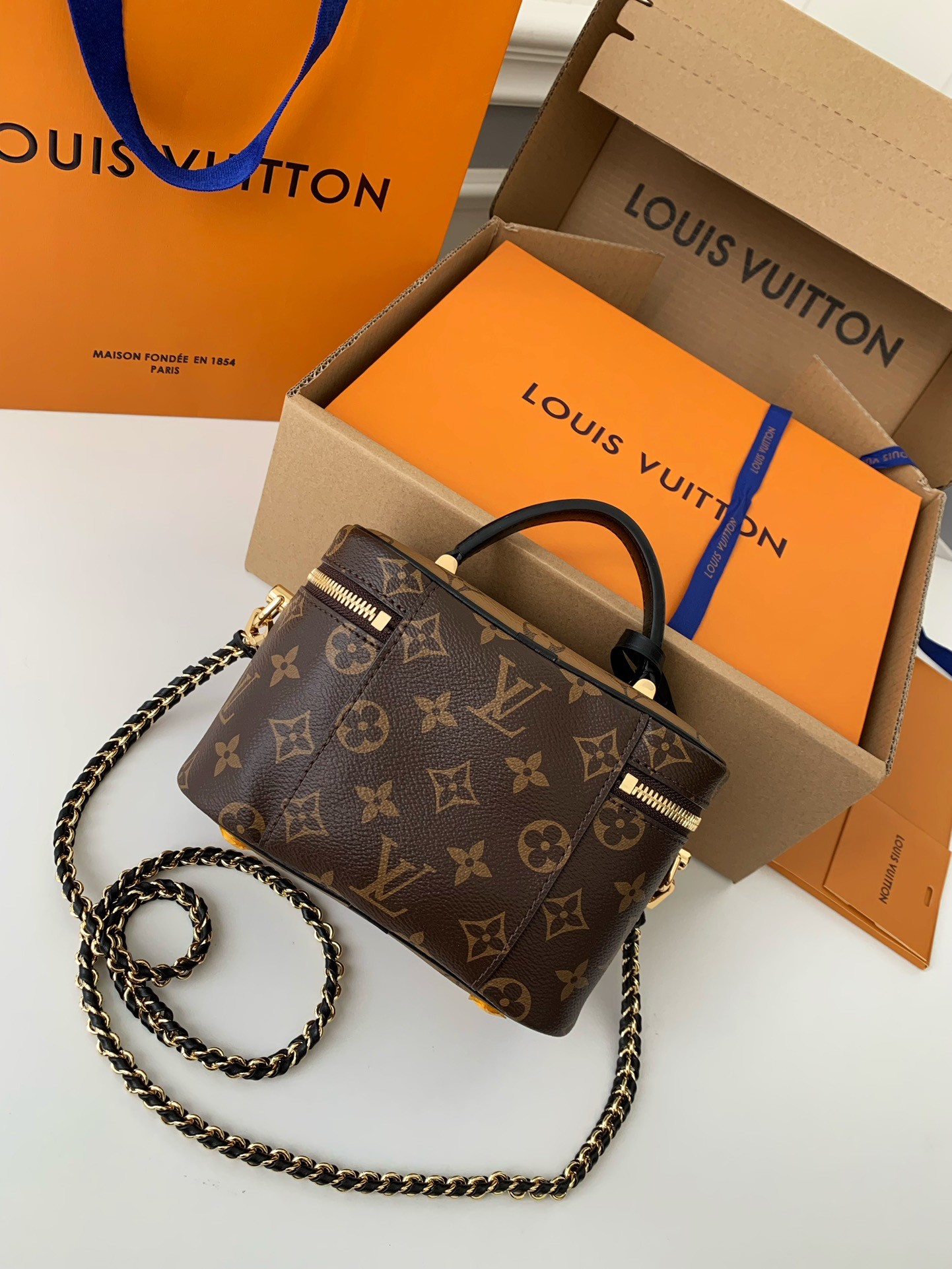 「#519」 Lovis Vuitton VANITY M45165 19*13*11cm - Image 3