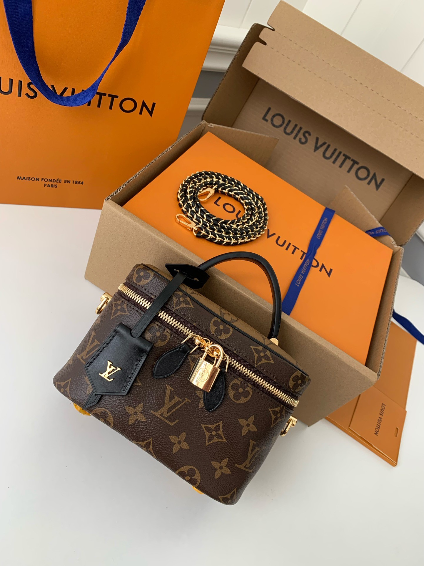 「#519」 Lovis Vuitton VANITY M45165 19*13*11cm - Image 2