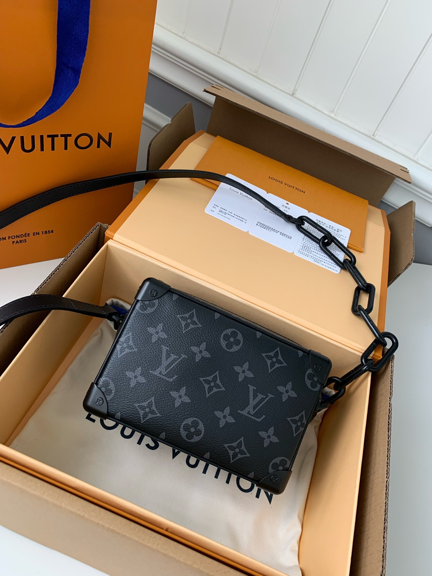 「#523」 Lovis Vuitton MINI SOFT TRUNK 18.5*13*8cm - Image 4