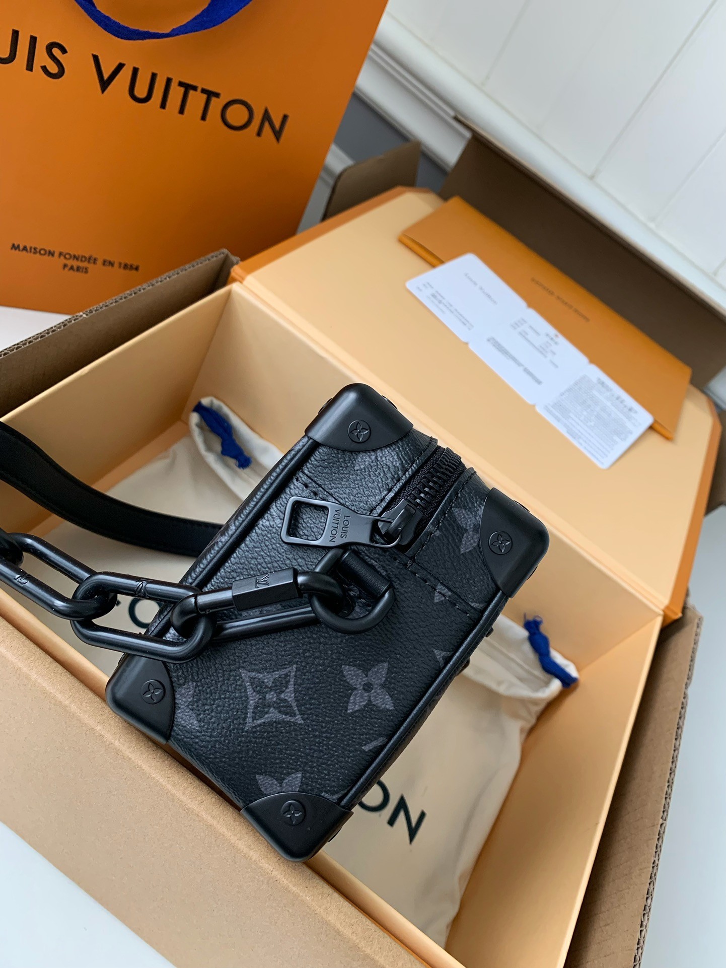 「#523」 Lovis Vuitton MINI SOFT TRUNK 18.5*13*8cm - Image 3