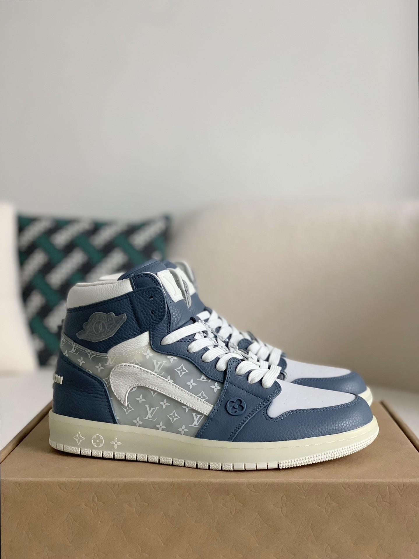 「#550」Louis Vuitton Jordan1 sneaker - Image 2