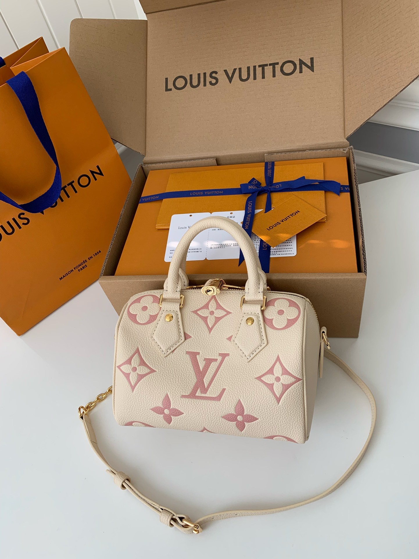 「#556」 Lovis Vuitton SPEEDY BANDOULIÈRE 20.5*13.5*12cm - Image 2